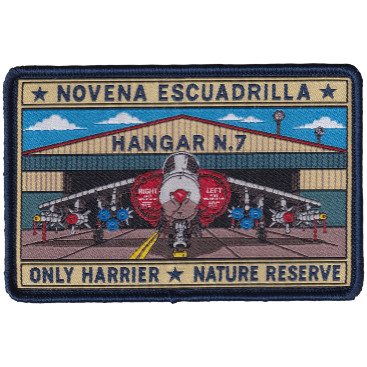 Parche Novena Escuadrilla - Hangar N.7 - McDonnell Douglas AV-8B Harrier II