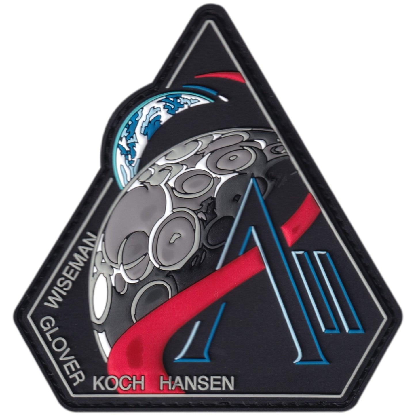 Parche NASA - Artemis II - Wiseman - Glover - Koch Hansen + Iman de regalo