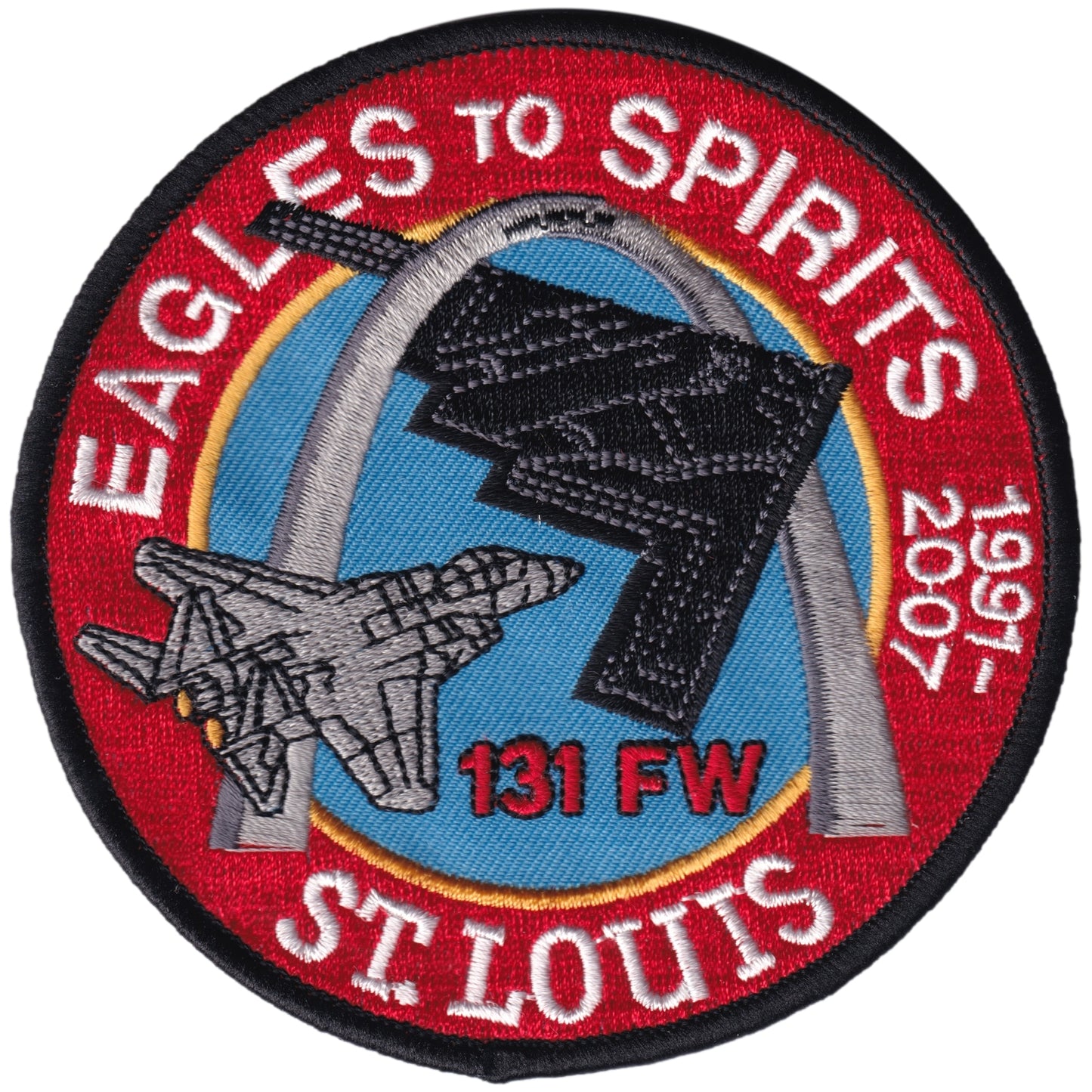 Parche United States Air Force - Eagles to Spirits - St Louis - Northrop Grumman B-2 Spirit