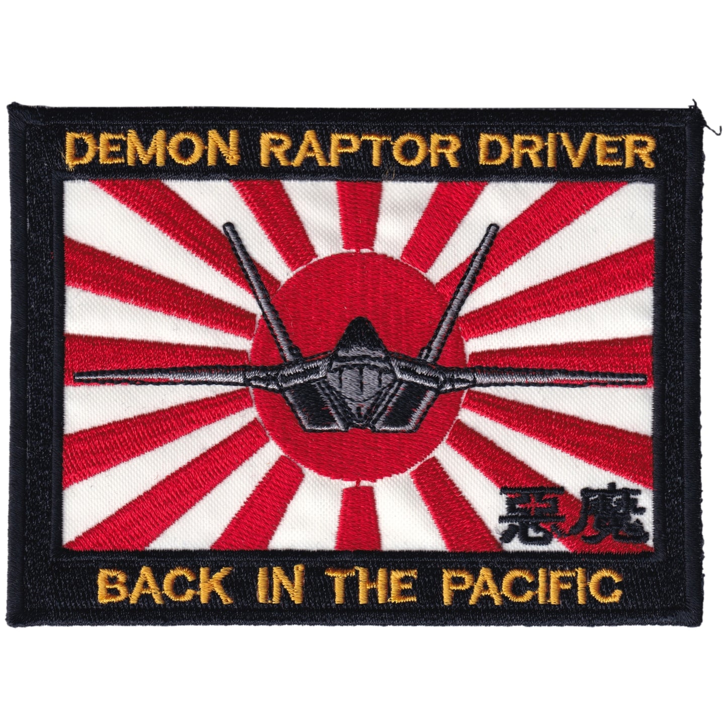 Parche United States Air Force - Demon Raptor Driver - Back in the Pacific - Lockheed Martin F-22 Raptor