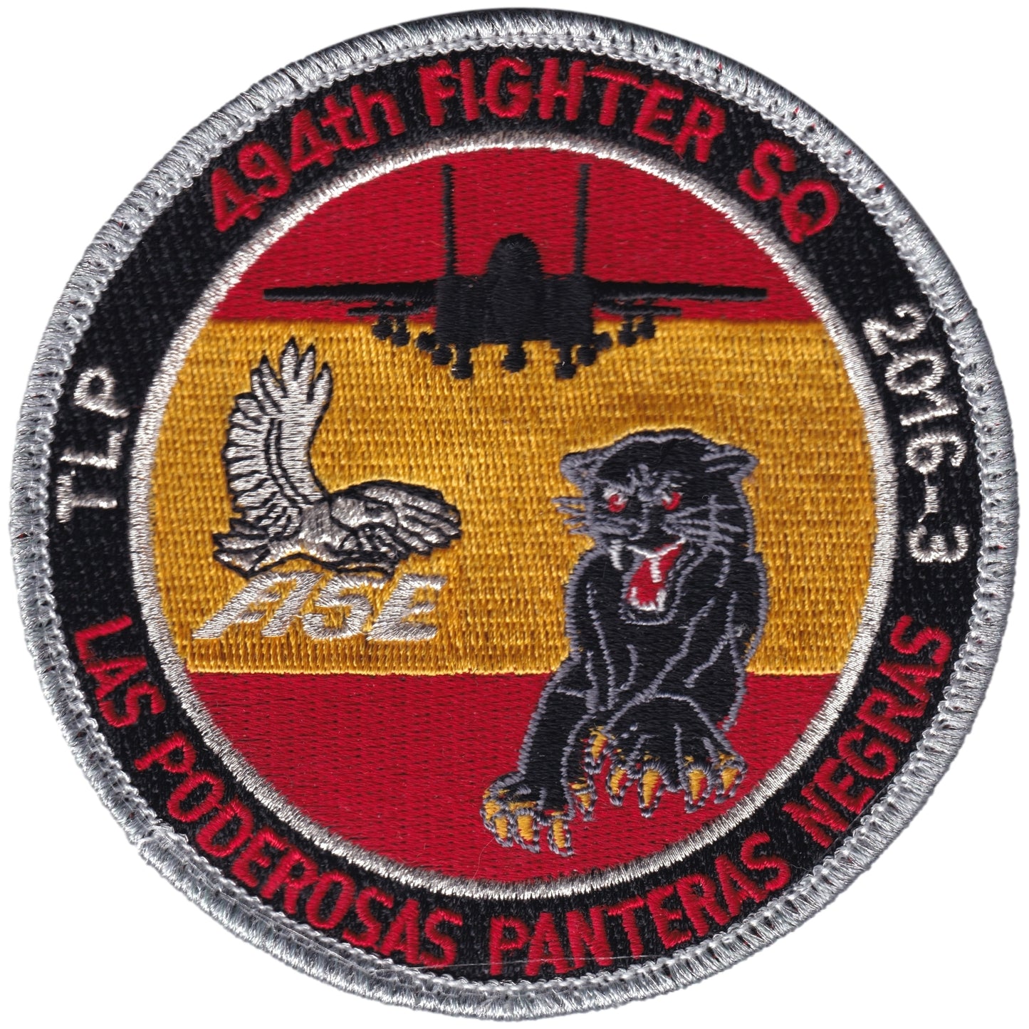 Parche United States Air Force - 494th Figther SQ - McDonnell Douglas F-15 Eagle + Iman de regalo