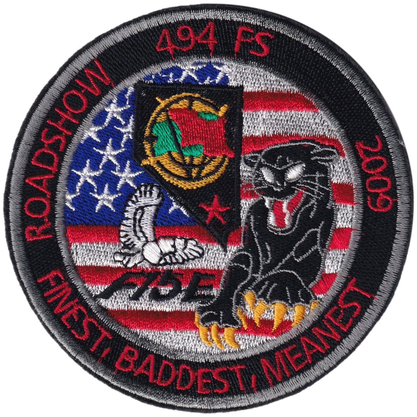 Parche United States Air Force - Roadshow - 494FS - McDonnell Douglas F-15 Eagle + Iman de regalo