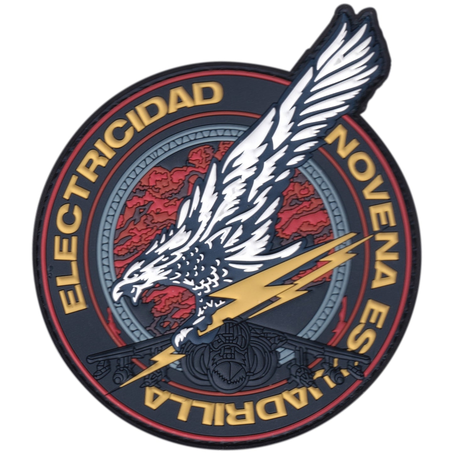 Parche Novena Escuadrilla - Electricidad - McDonnell Douglas AV-8B Harrier II + Iman de regalo