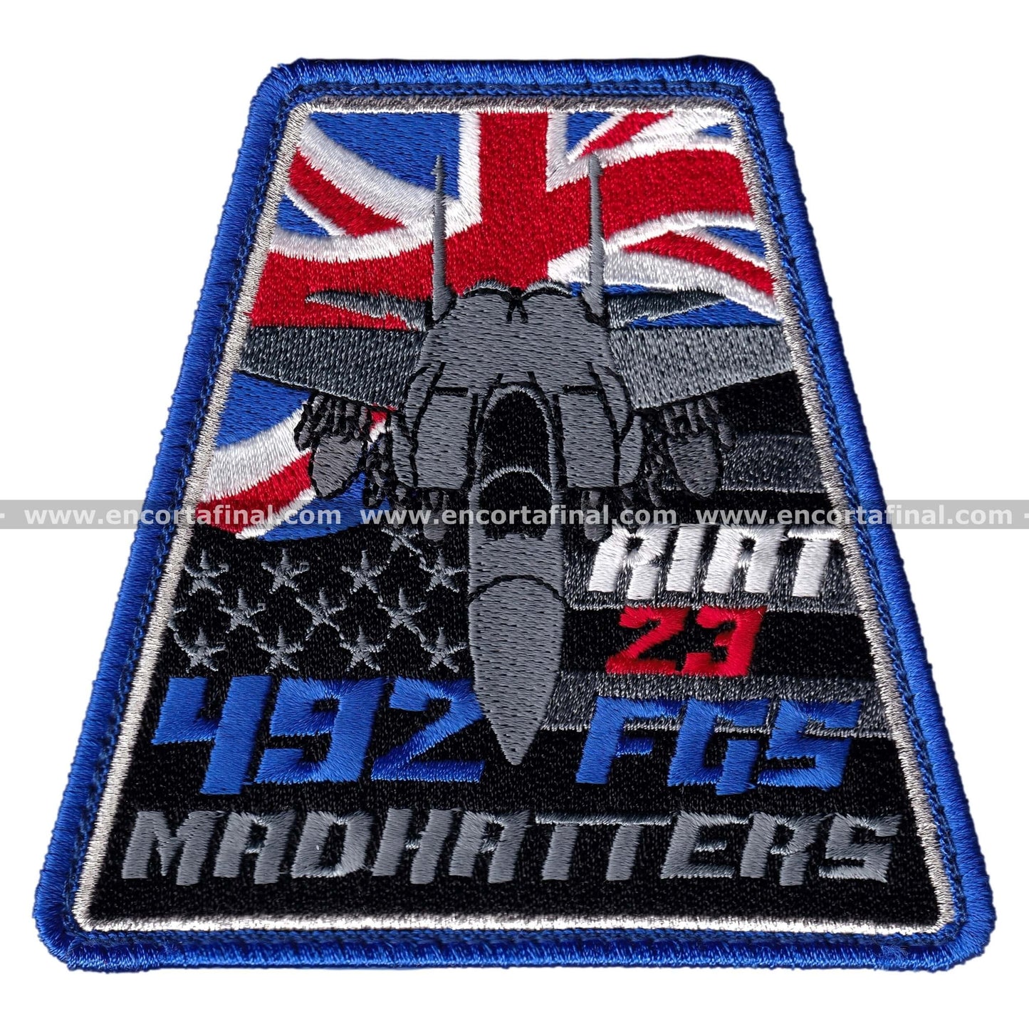 United States Air Force Patch - 492nd Fighter Squadron (Madhatters) - Royal International Air Tattoo 2023 (RIAT)