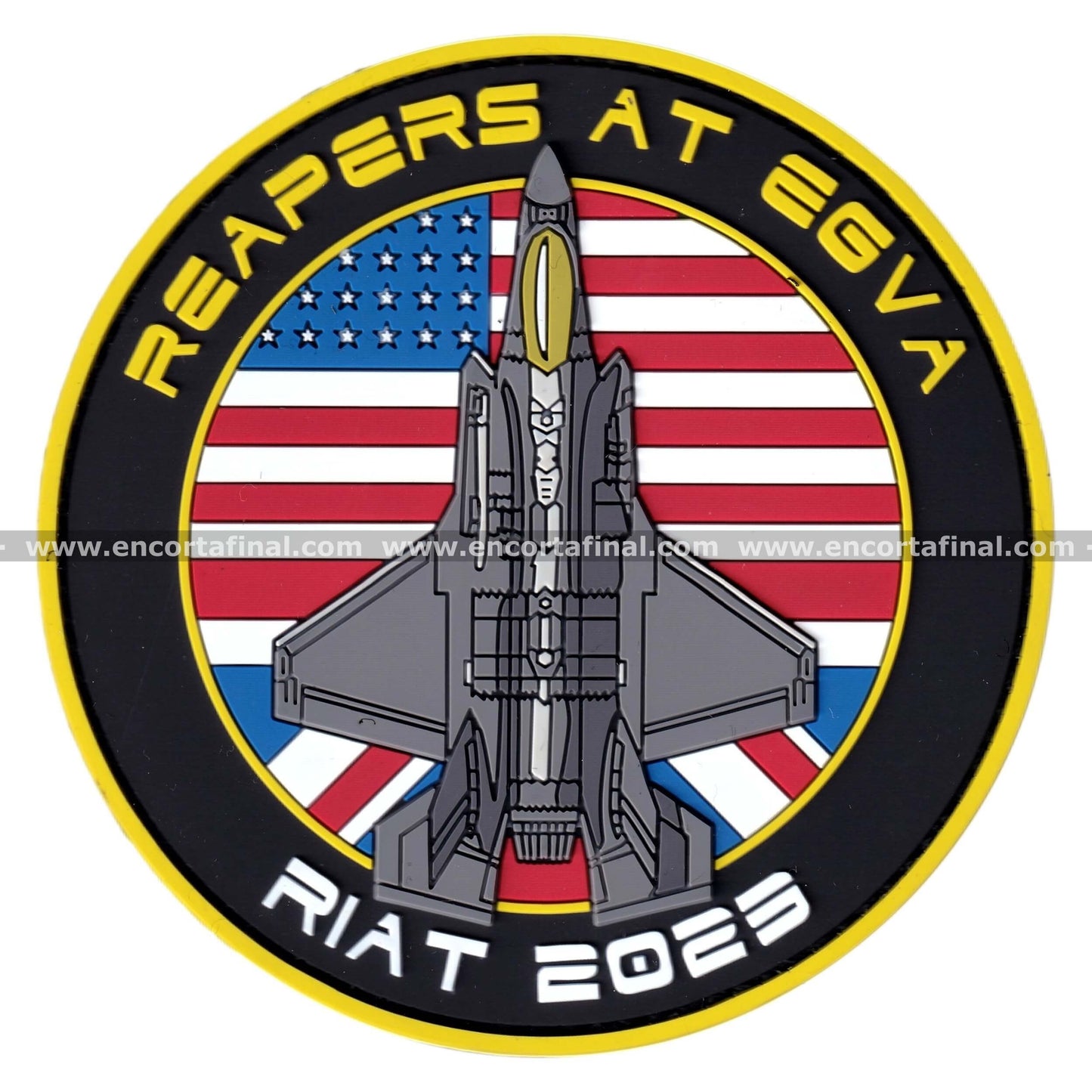 United States Air Force Patch - 493rd Fighter Squadron (Grim Reapers) - Royal International Air Tattoo (RIAT) 2023