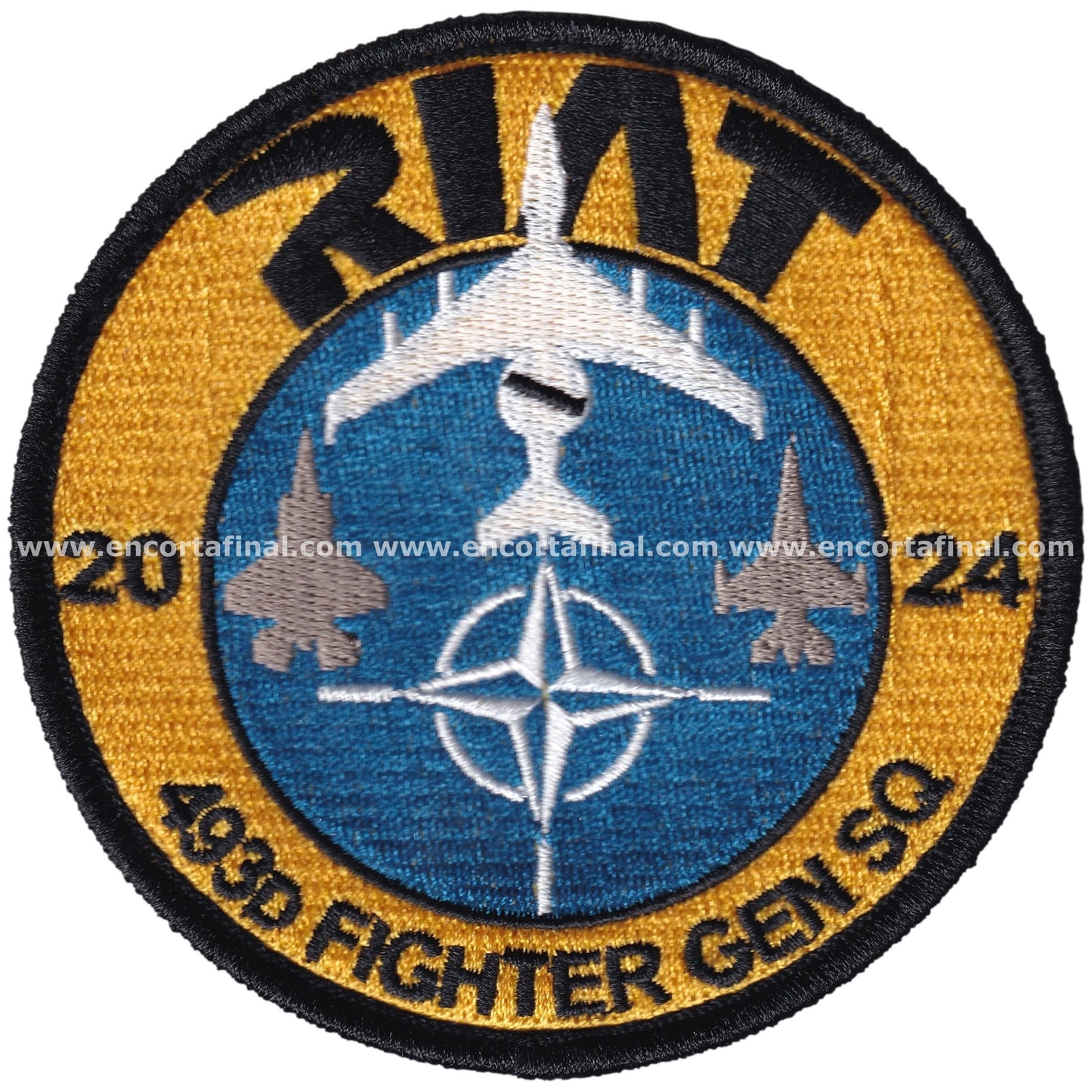 United States Air Force Patch - 493rd Fighter Squadron (Grim Reapers) - RIAT 2024