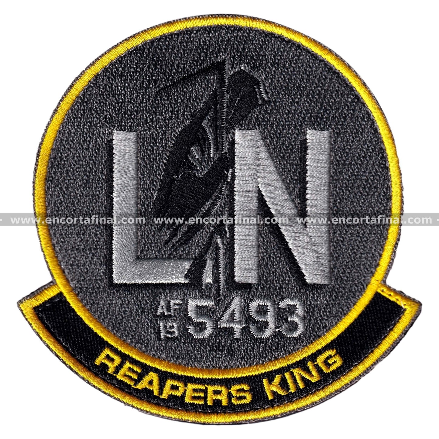 United States Air Force Patch - 493rd Fighter Squadron (Grim Reapers) - LN - AF19 5493 - Reapers King