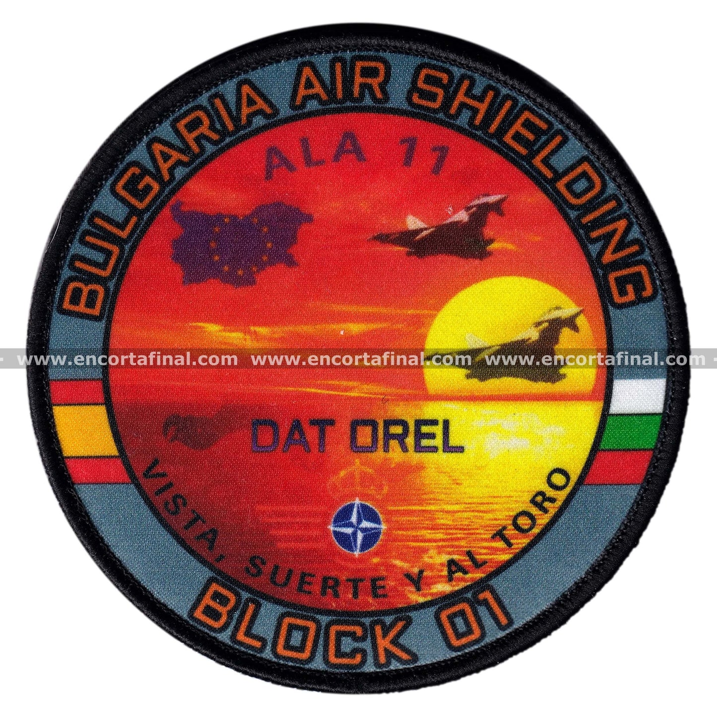 Parche Ala 11 - Bulgaria Air Shielding Block 01 - DAT OREL - Vista, suerte y al toro
