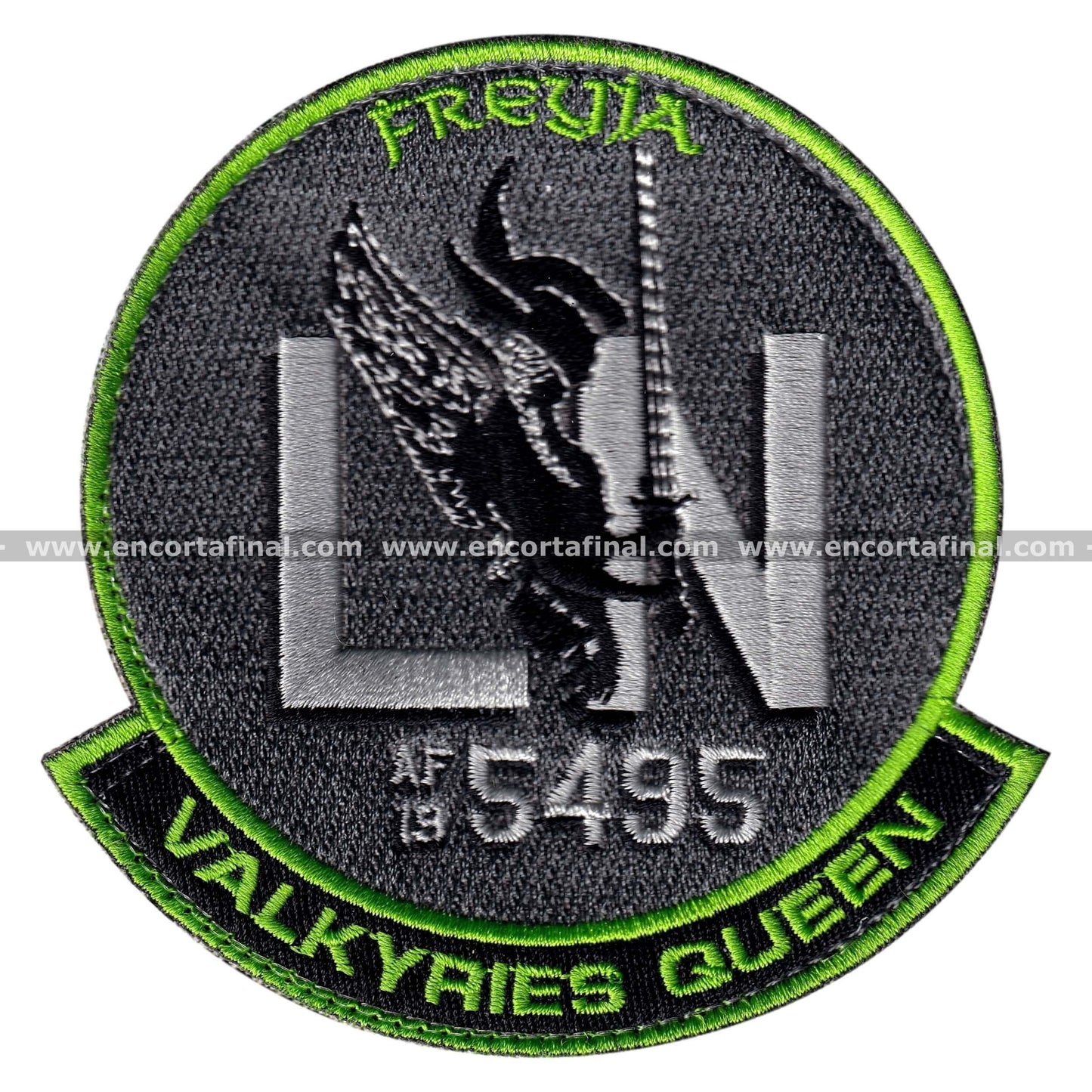 495th Fighter Squadron "Valkyries" (USAF) Patch - LN - Valkyries Queen - Freyia - Lockheed Martin F-35 Lightning II