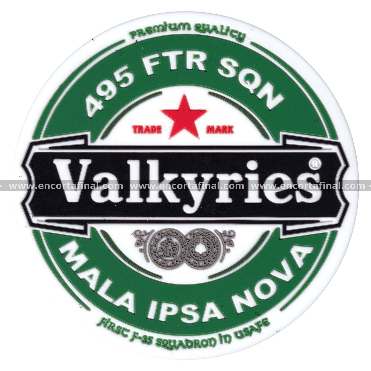495th Fighter Squadron "Valkyries" (USAF) Patch - Mala Ipsa Nova - Lockheed Martin F-35 Lightning II