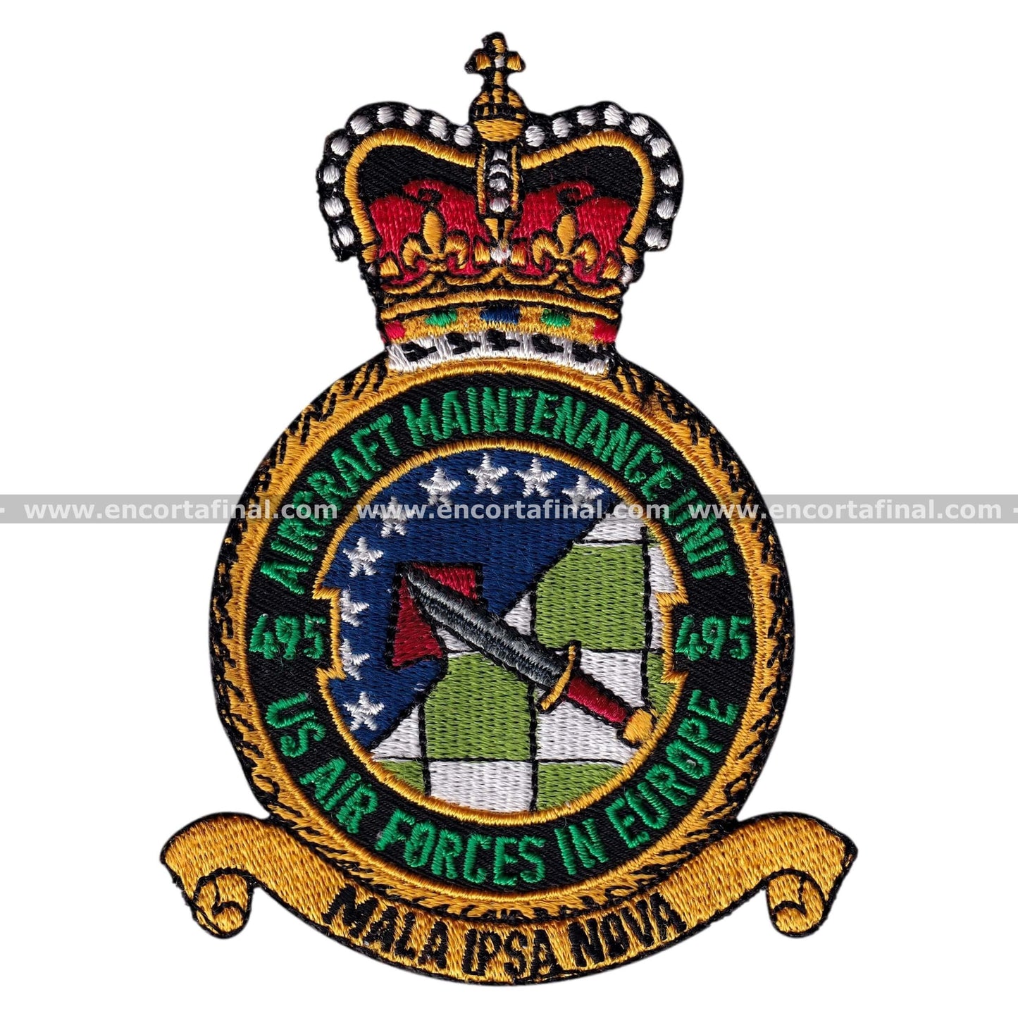 495th Fighter Squadron "Valkyries" (USAF) Patch - Aircraft Maintenance Unit - Lockheed Martin F-35 Lightning II