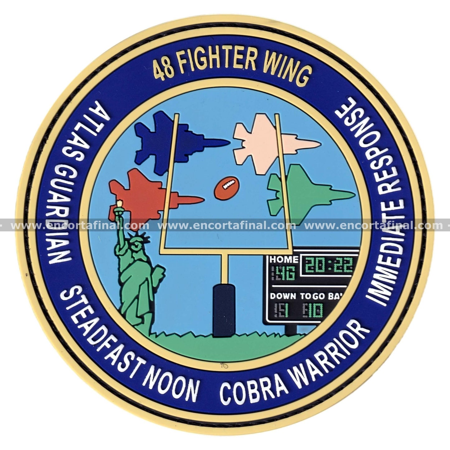 495th Fighter Squadron "Valkyries" (USAF) patch - Atlas guardian - Steadfast Noon - Lockheed Martin F-35 Lightning II
