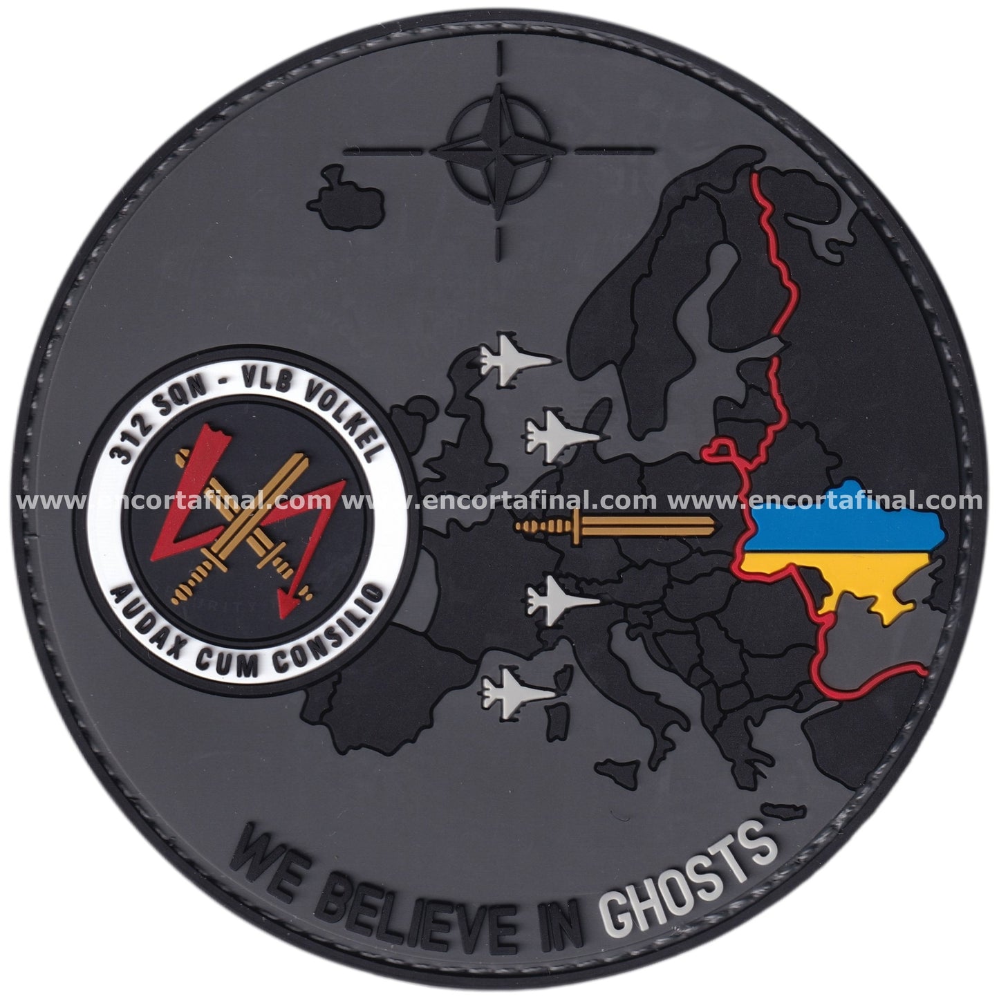 Royal Netherlands Air Force (RNLAF) Patch - 312th Squadron - We Believe In Ghosts (WBIG)