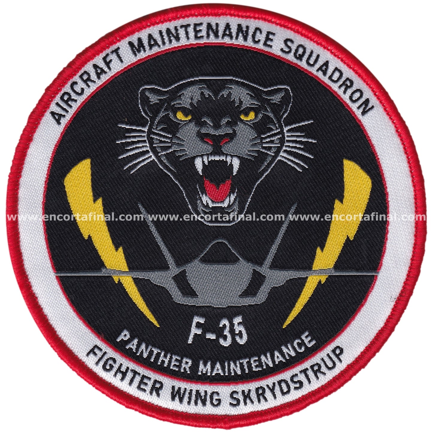 Parche Royal Danish Air Force - 727 Fighter Squadron - Aircraft Maintenance Squadron - Lockheed Martin F-35 Lightning II