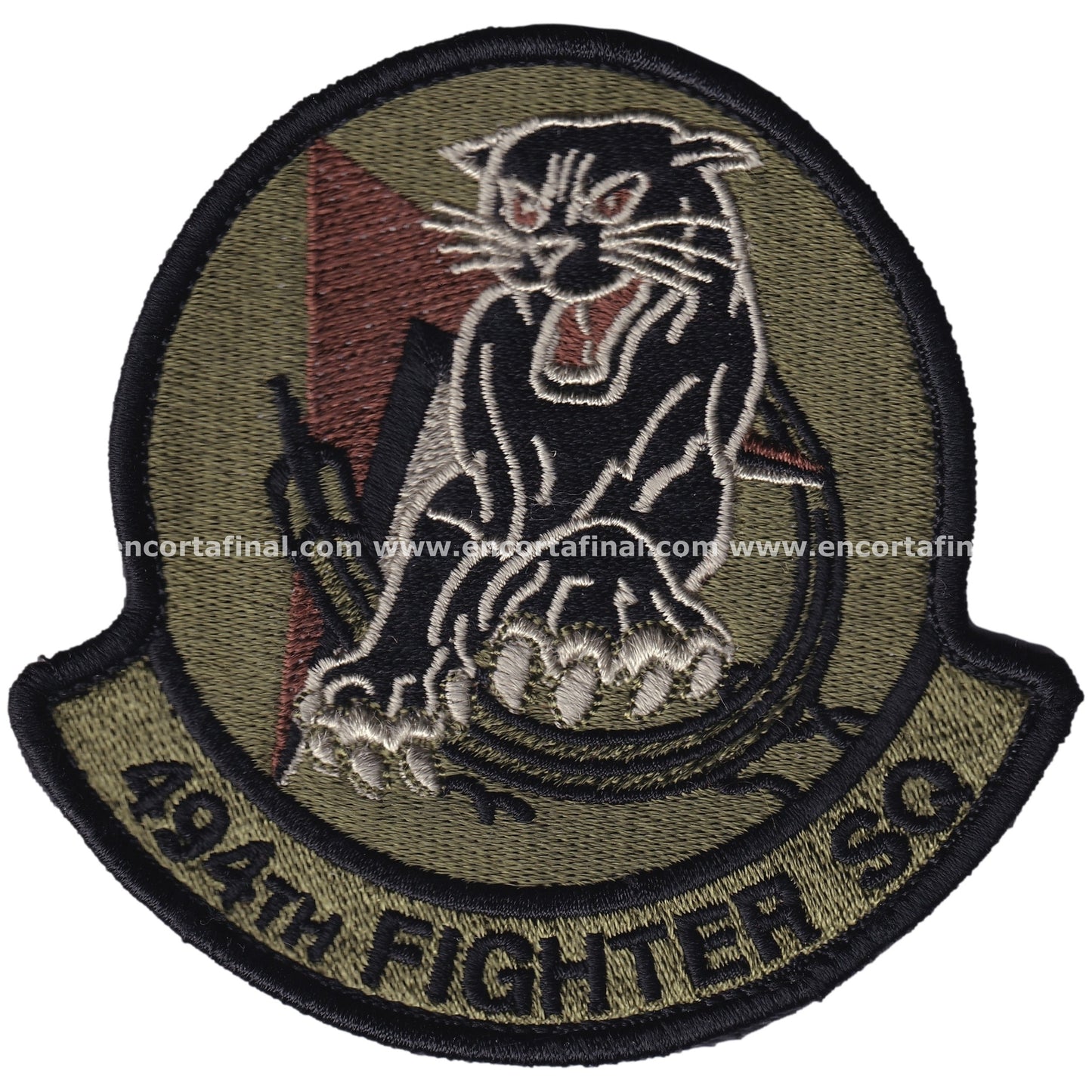 United States Air Force (USAF) Patch - 494th Fighter Squadron - McDonnell Douglas F-15 Eagle
