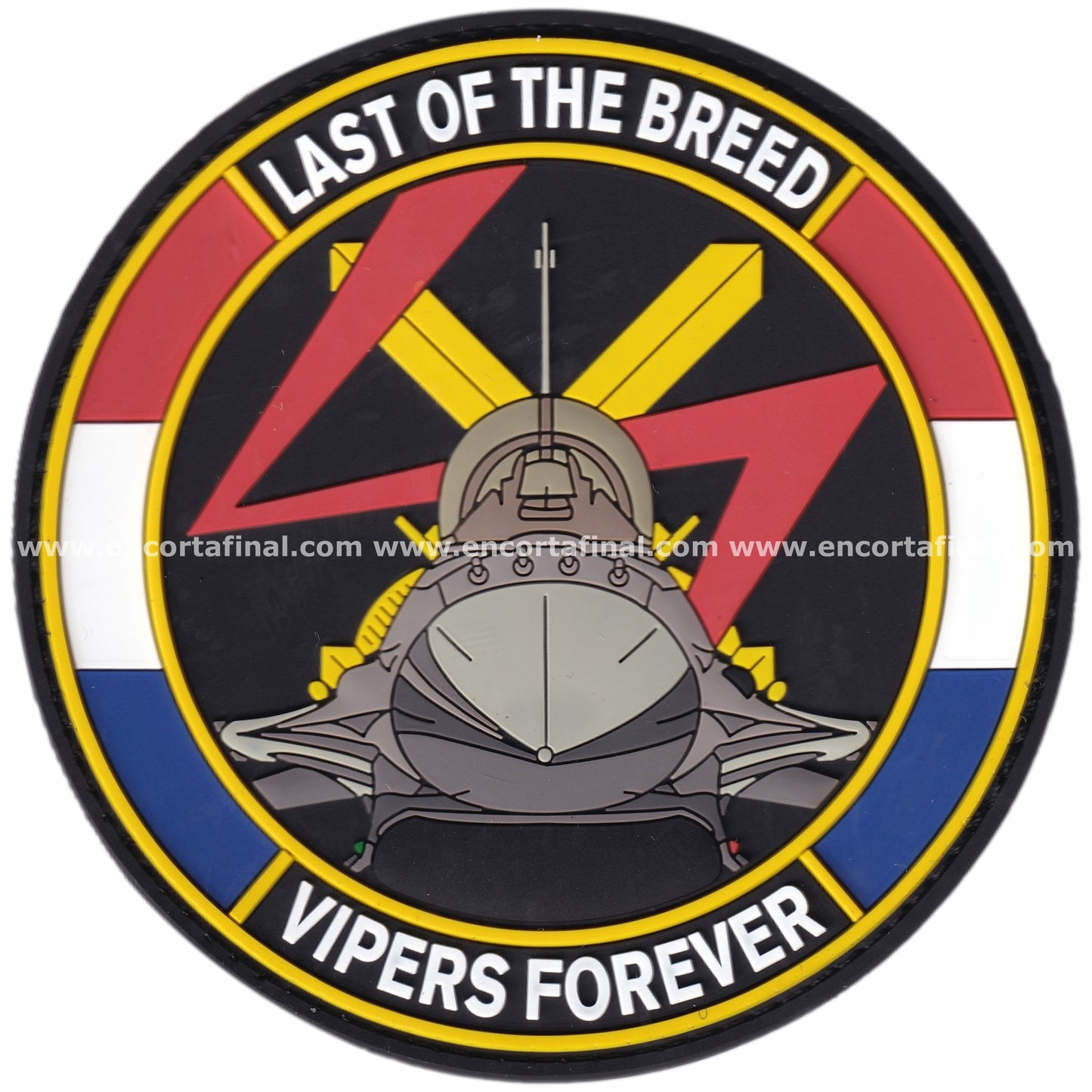 Royal Netherlands Air Force (RNLAF) Patch - 312th Squadron - Last Of The Breed - Vipers Forever