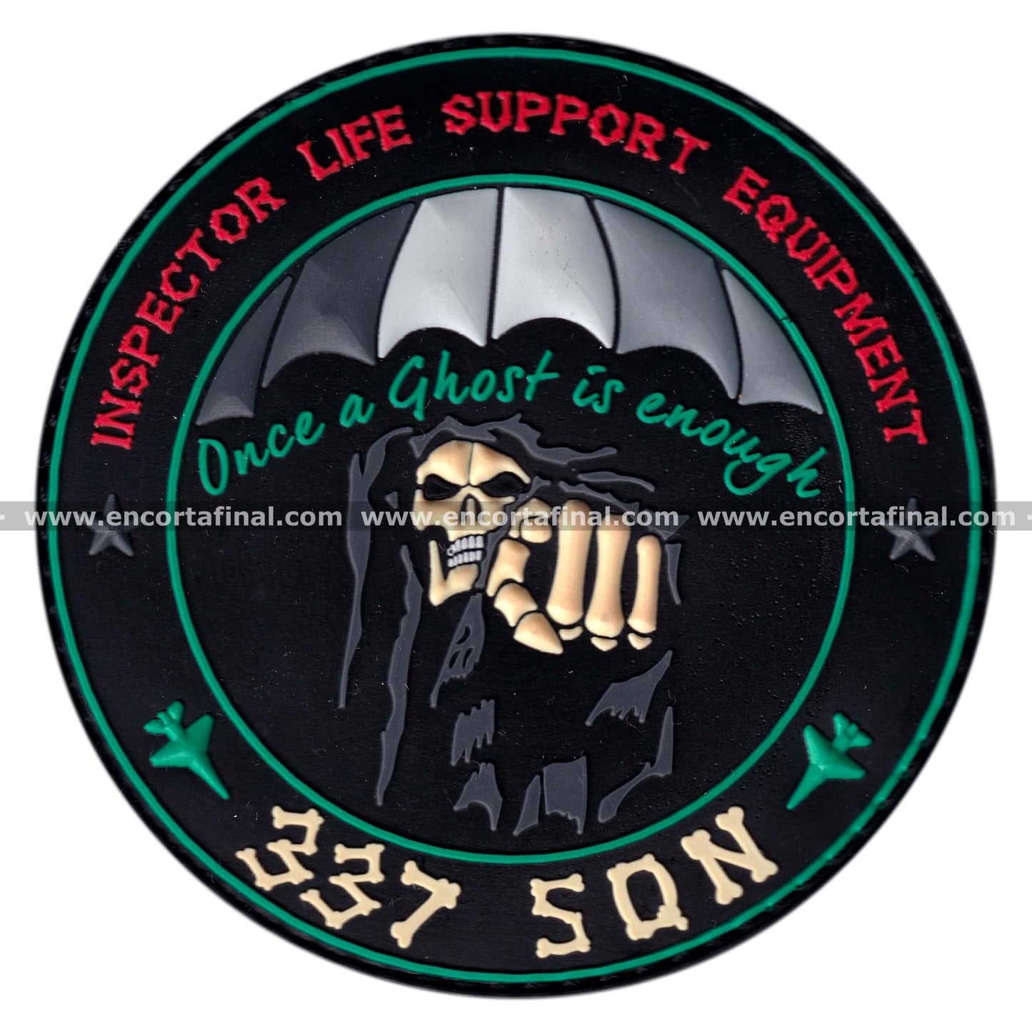 Parche Hellenic Air Force (HAF) - 337 SQN Aircrew life support equipment - Once a ghost is enough