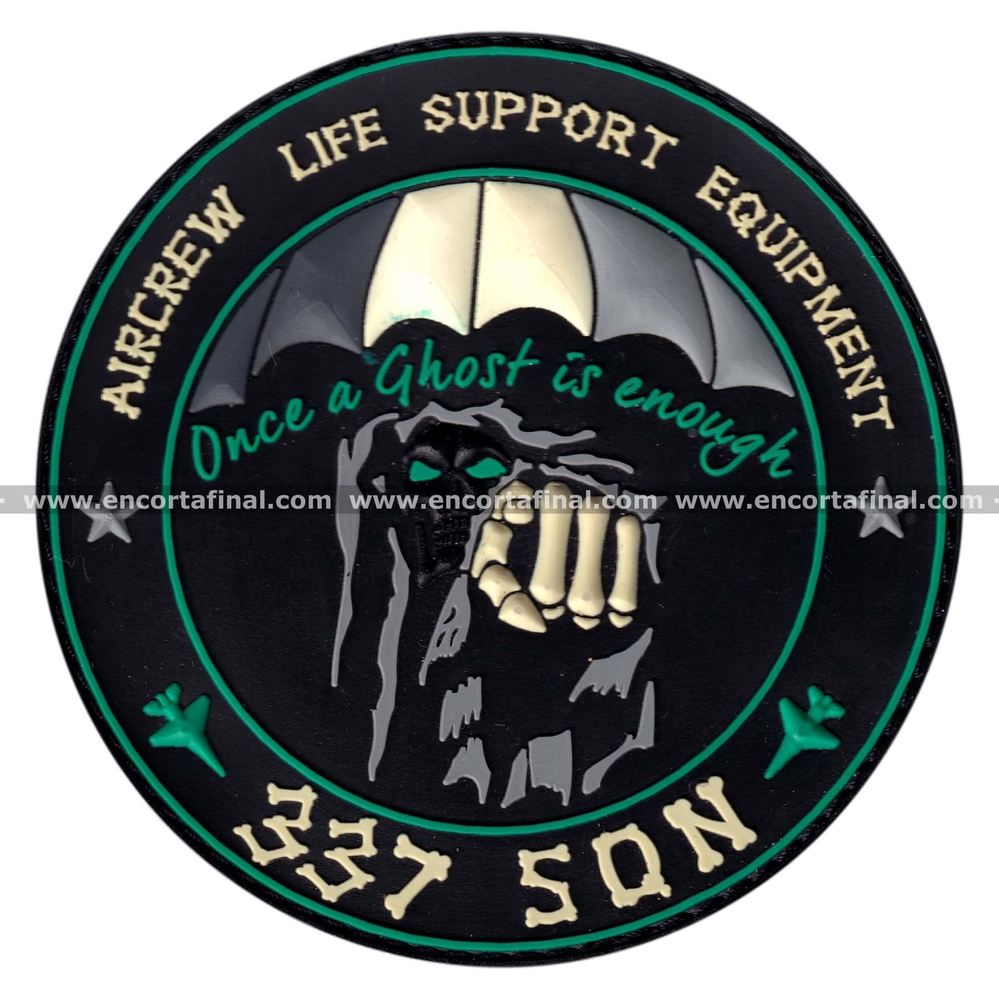 Parche Hellenic Air Force (HAF) - 337 SQN Aircrew life support equipment - Once a ghost is enough