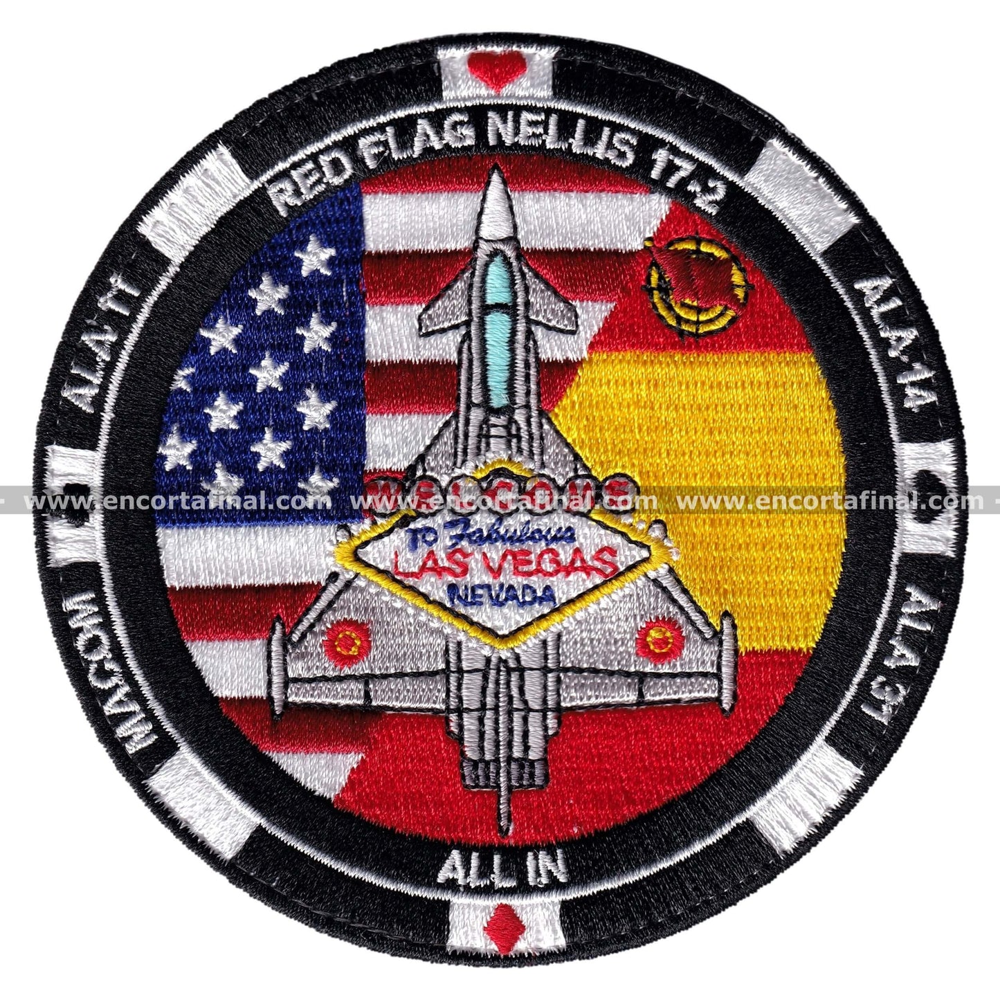 Air Force Patch - 11th Wing - 14th Wing - 31st Wing - Red Flag Nellis 17-2 - MACON - All In