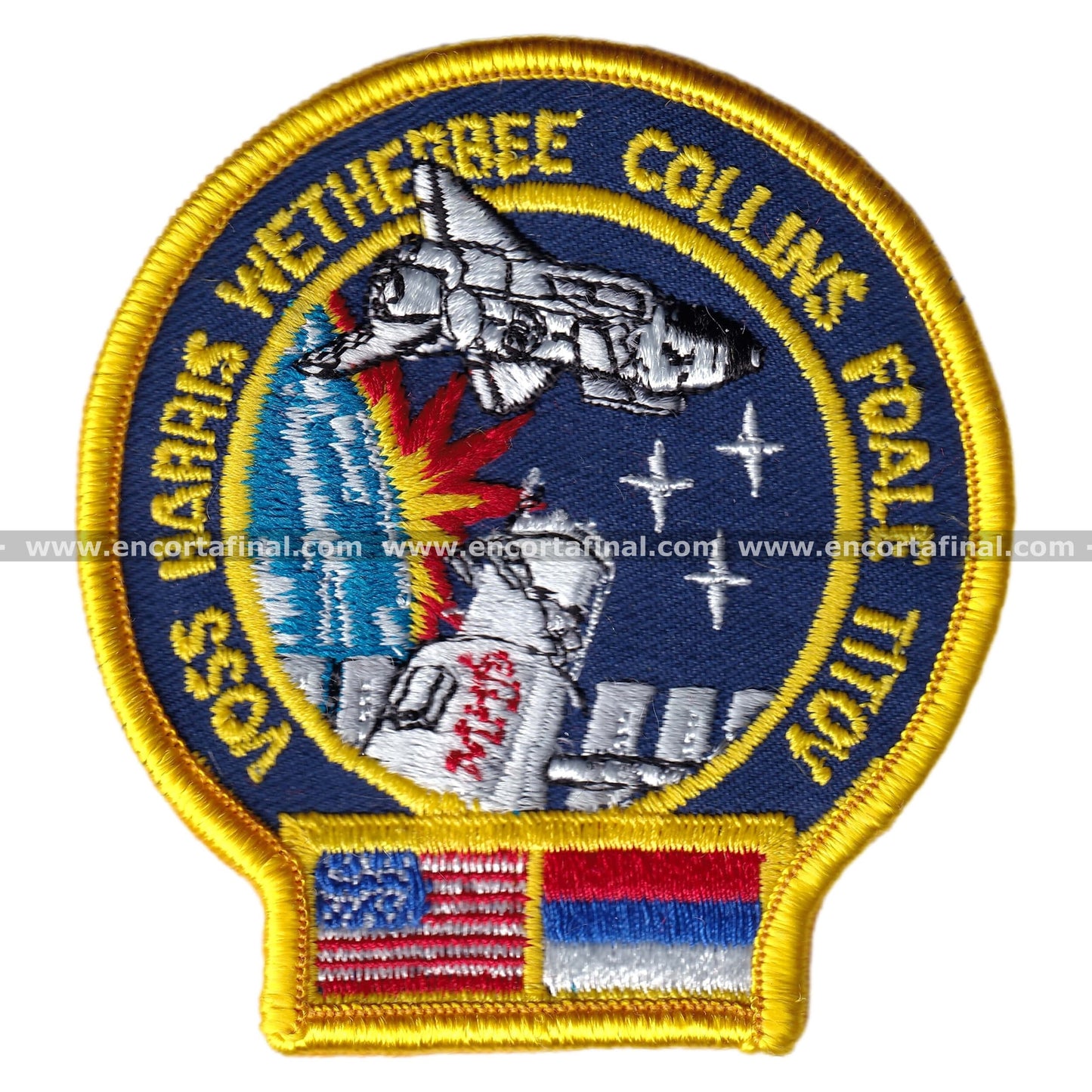 NASA Patch - Voss Harris Wetherbee Collins Foale Titov