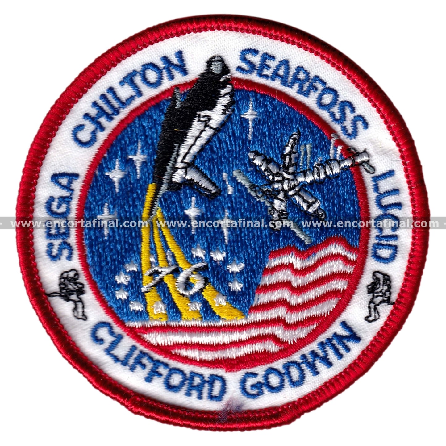 NASA Patch - Sega Chilton Searfoss Lucid Clifford Godwin