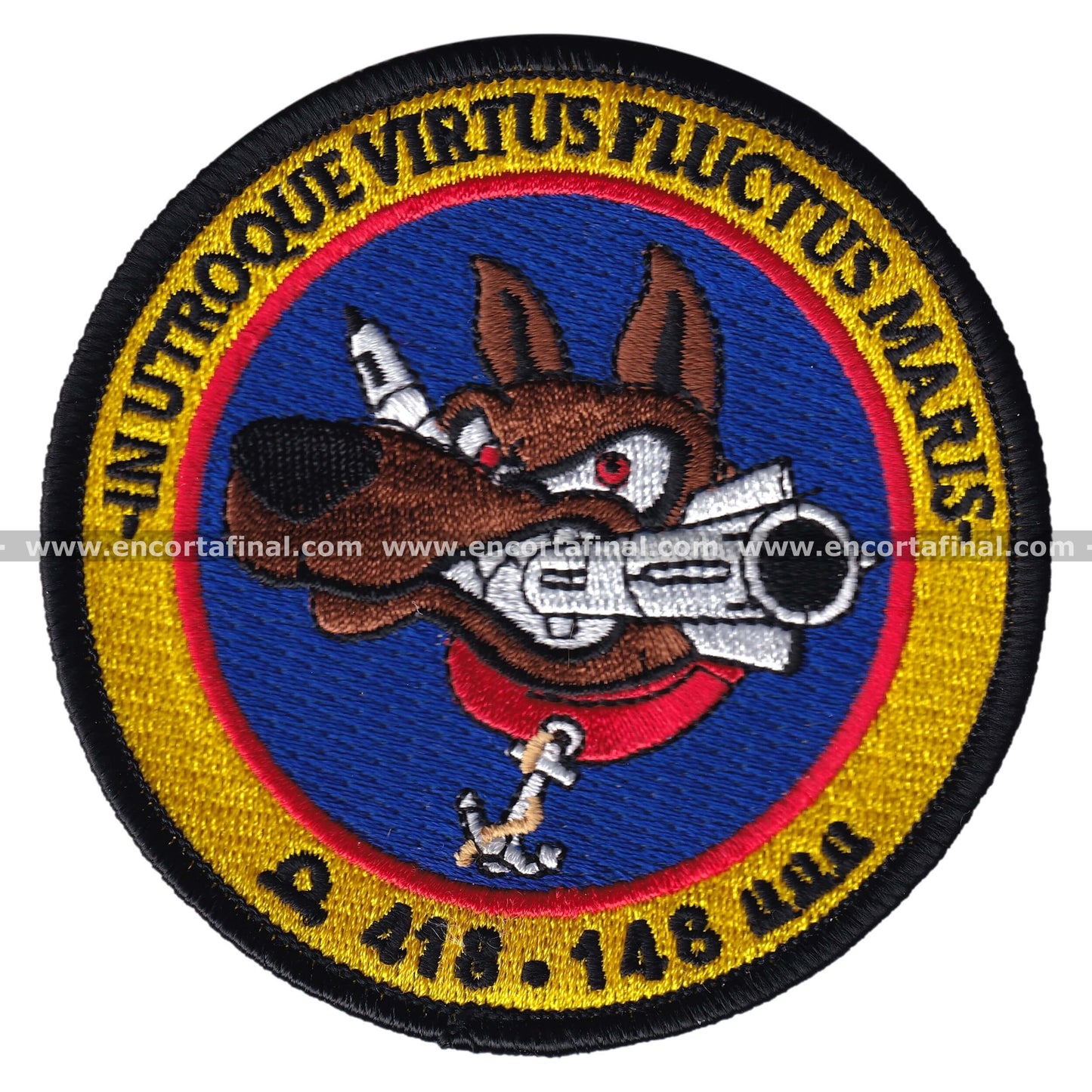 Spanish Navy Patch - 418-148 - In Utroque Virtus Fluctus Maris