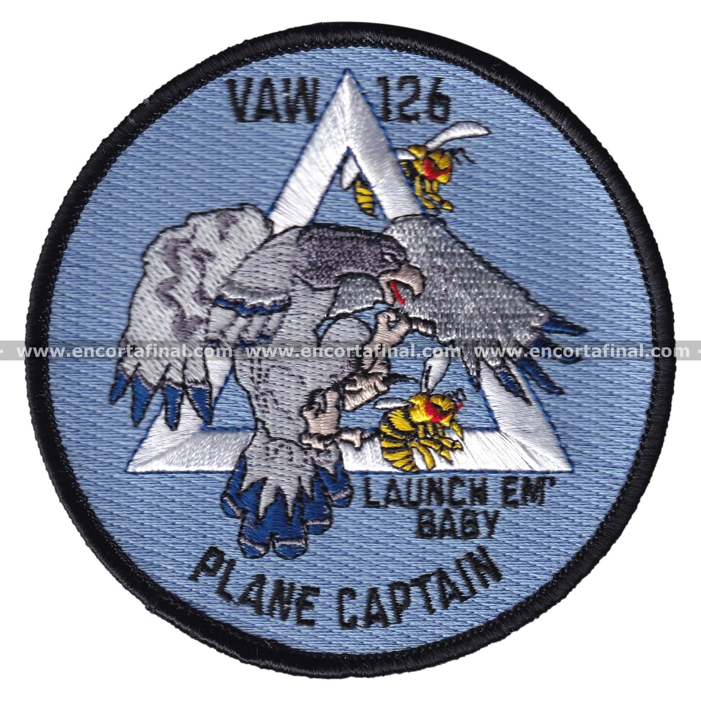United States Air Force Patch - VAW-126 Seahaks Plane Captain - Launch Em' Baby