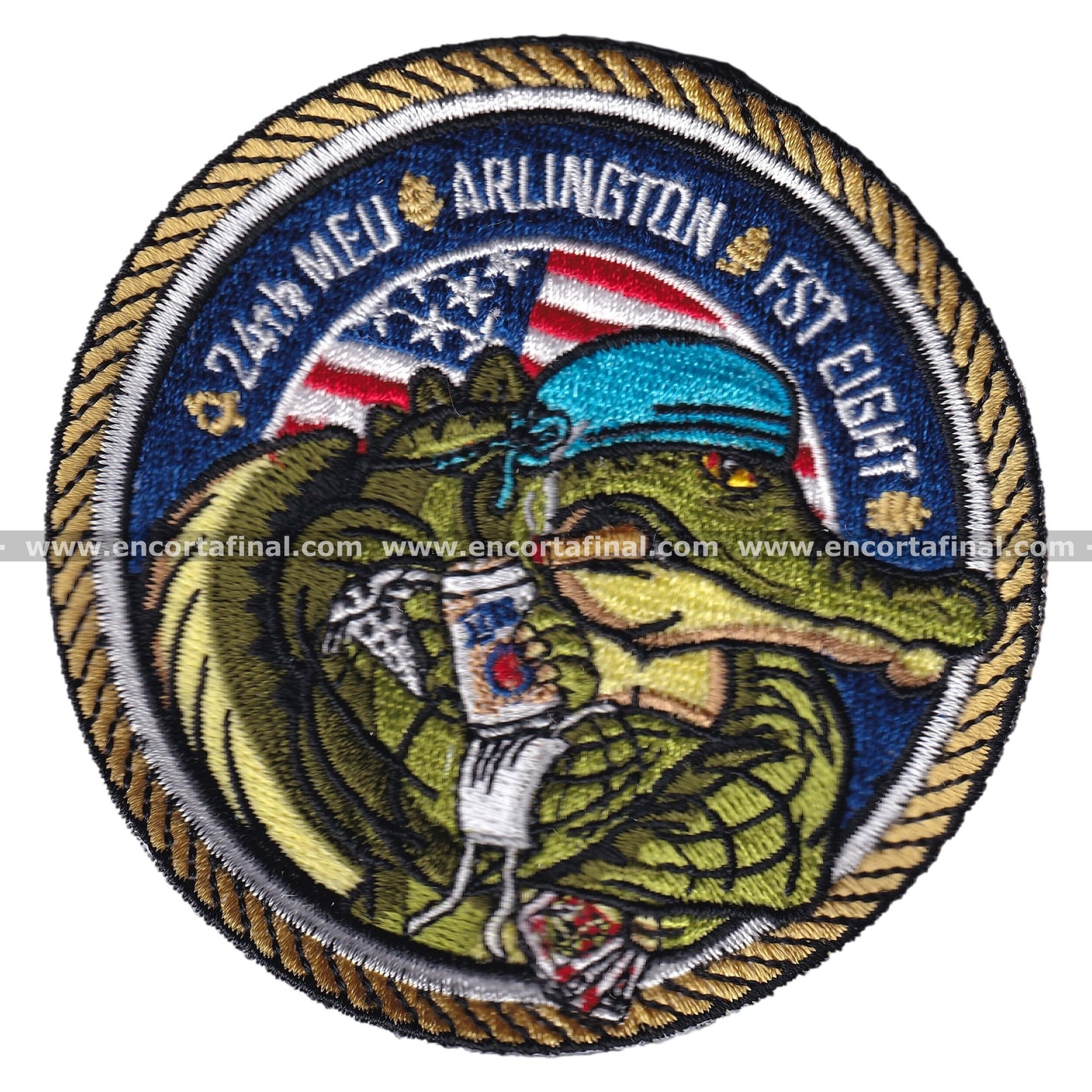 United States Navy Patch - FST Eight - 24Th Meu - Arlington