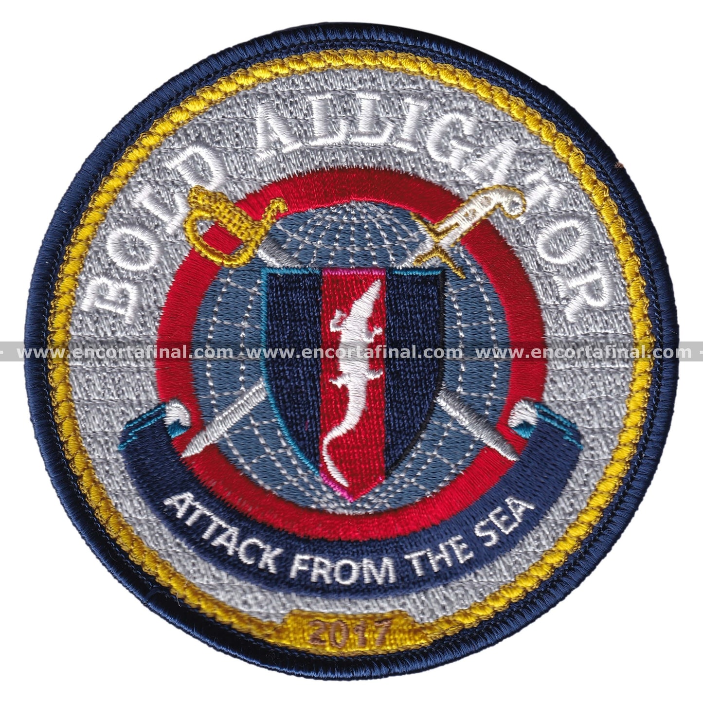 United States Navy Patch - Bold Alligator - Attack from the sea