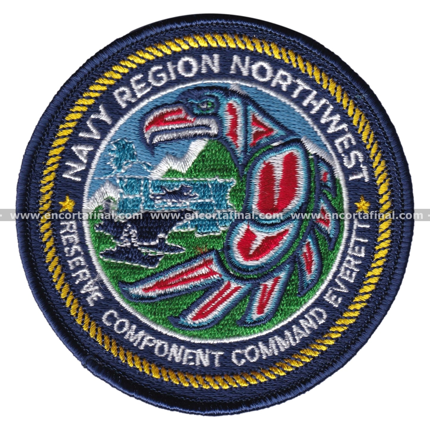 United States Armed Forces Patch - Navy Region Northwest - Reserve Component Command Everett