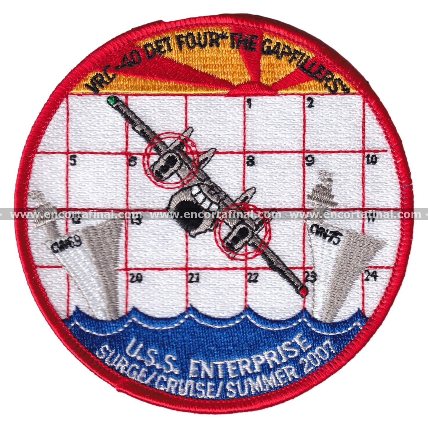 United States Patch - VRC-40 Det-4 GAPFILLERS - USS Enterprise