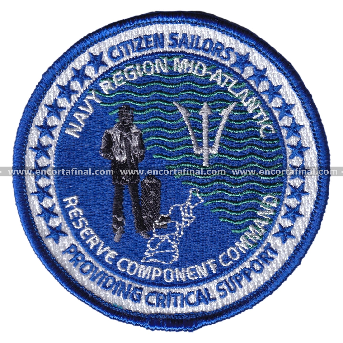 United States Marine Corps Patch - Citizen Sailors - Providing Critical Support - Navy Region Mid-Atlantic