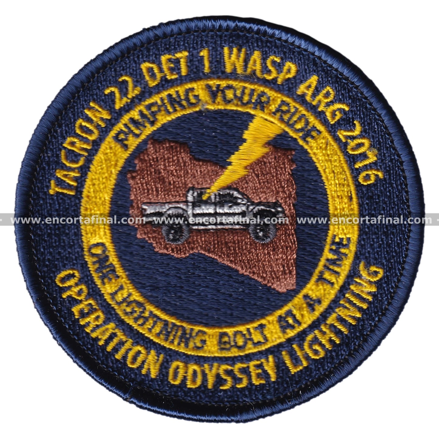 United States Patch - TACRON 22 Det 1 Wasp Arg 2016 - Operation Oddisey Lightning