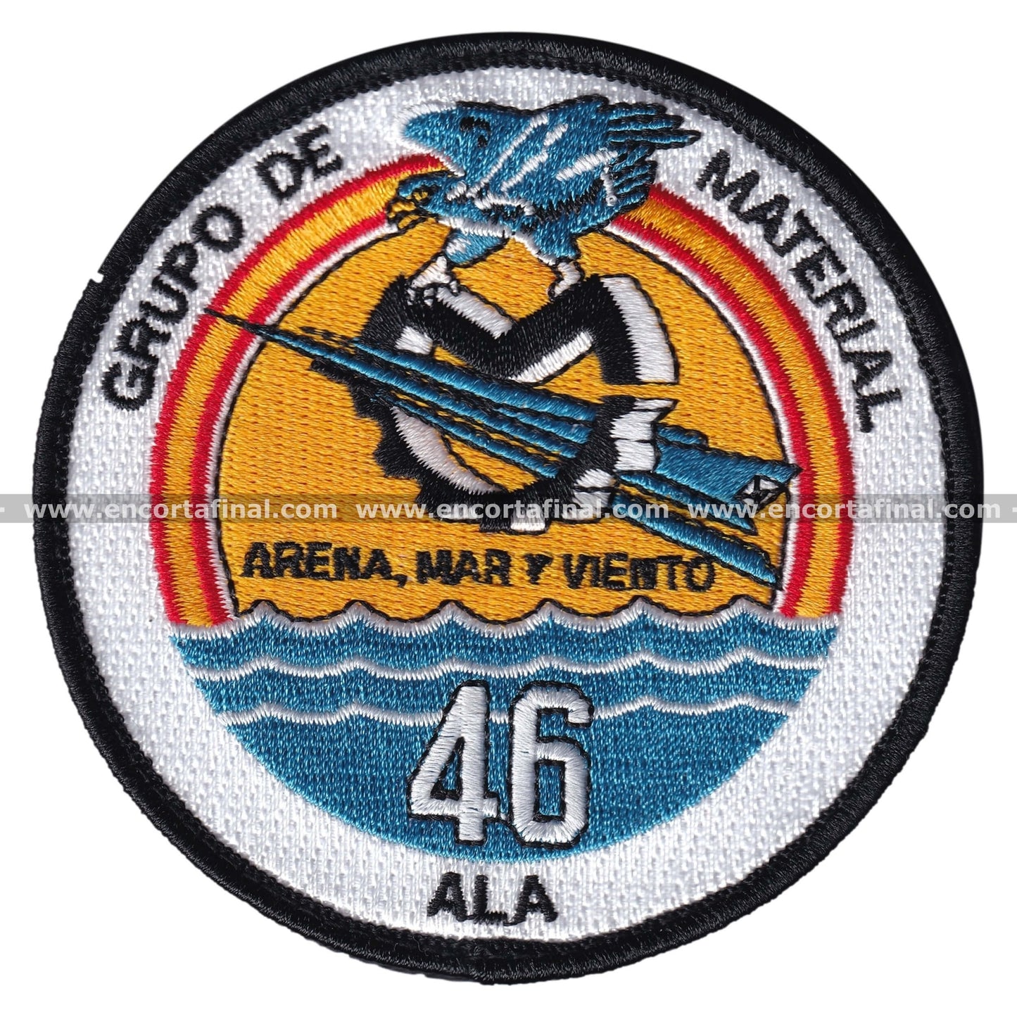 Wing 46 Patch - Sand, Sea and Wind - Gear Group