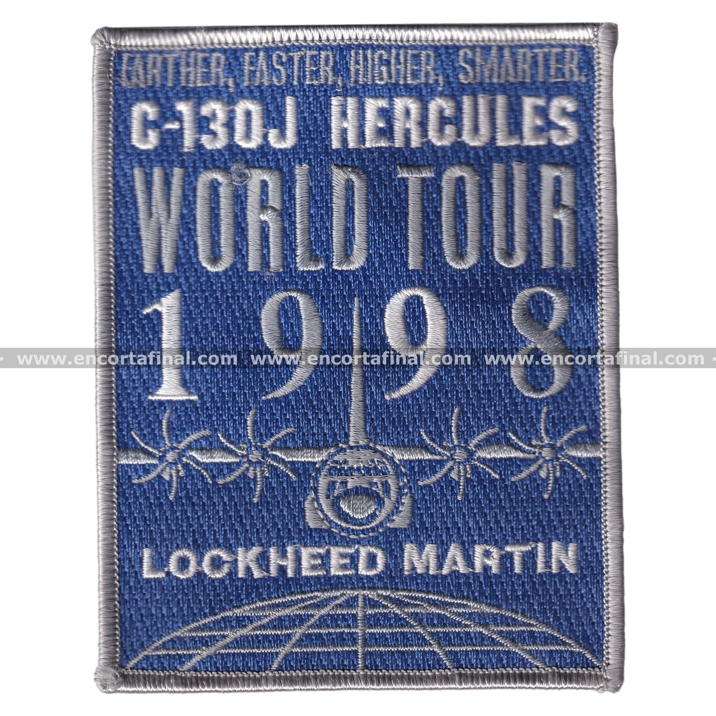 Parche Lockheed Martin C-130J Hercules World Tour 1998 - Eather, Faster, Higher, Smarter