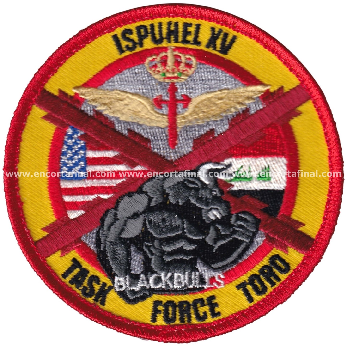 Parche Ejercito de Tierra - Task Force Toro "Black Bulls" - ISPUHEL XV
