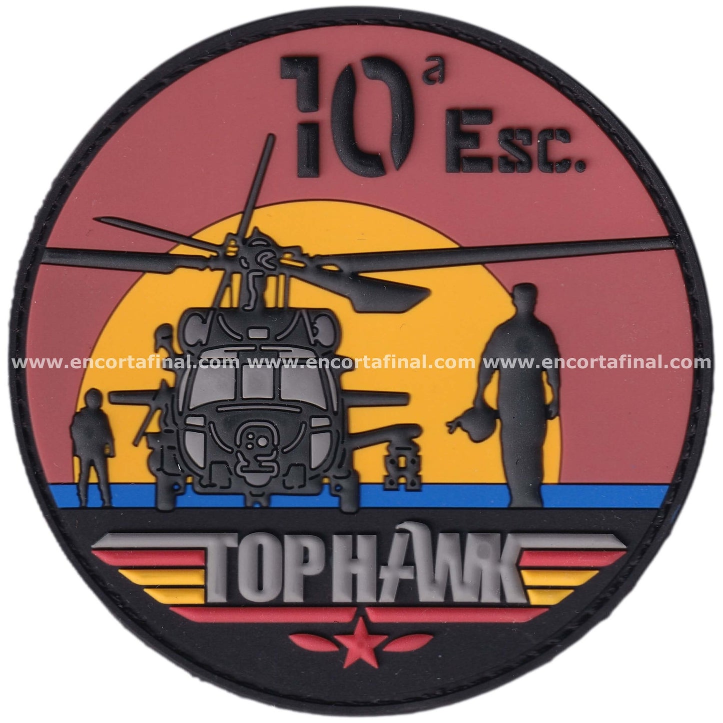 Tenth Squadron Patch - Top Hawk