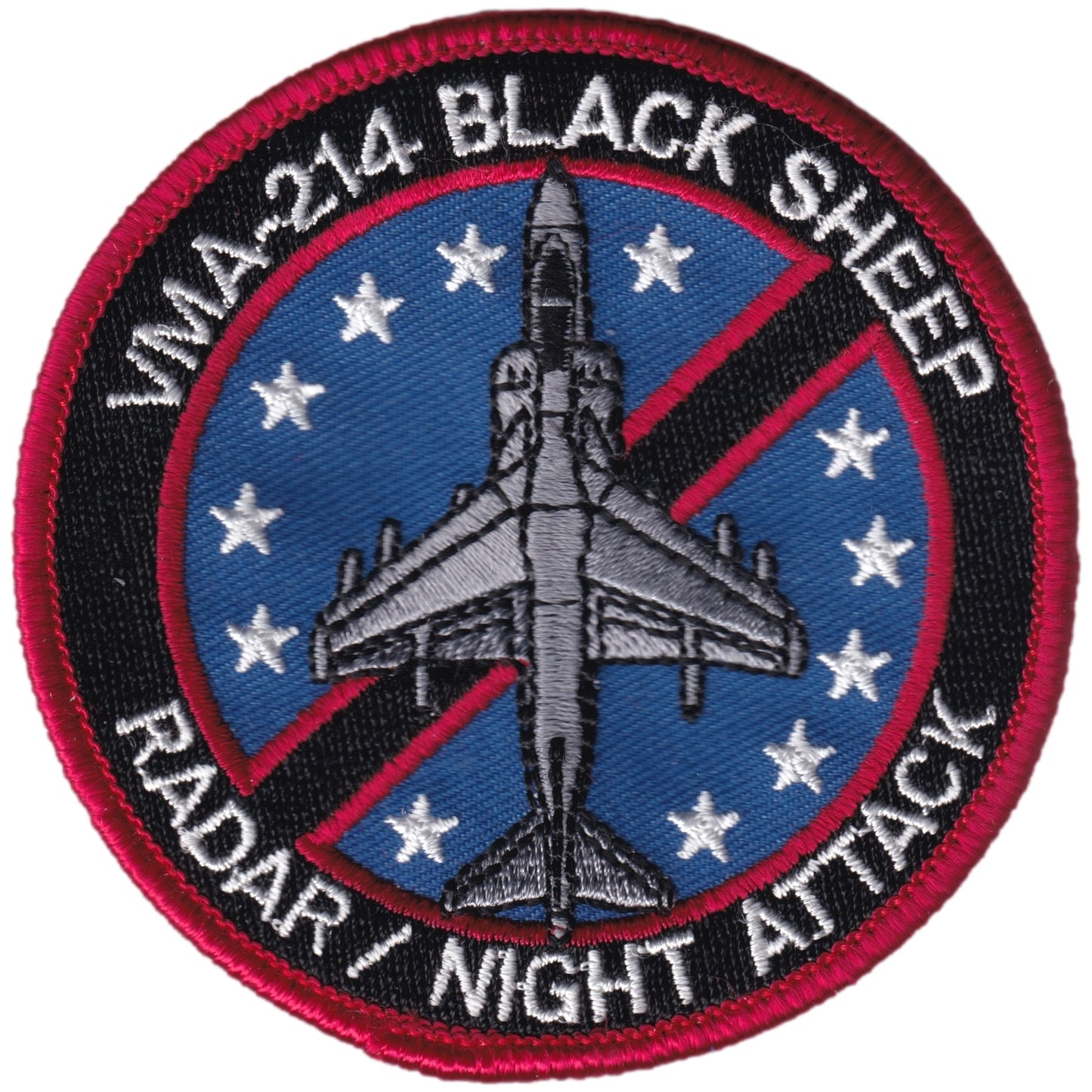 Parche United States Marine Corps - VMA-214 "The Black Sheep" - Radar / Night Attack - McDonnell Douglas AV-8B Harrier II