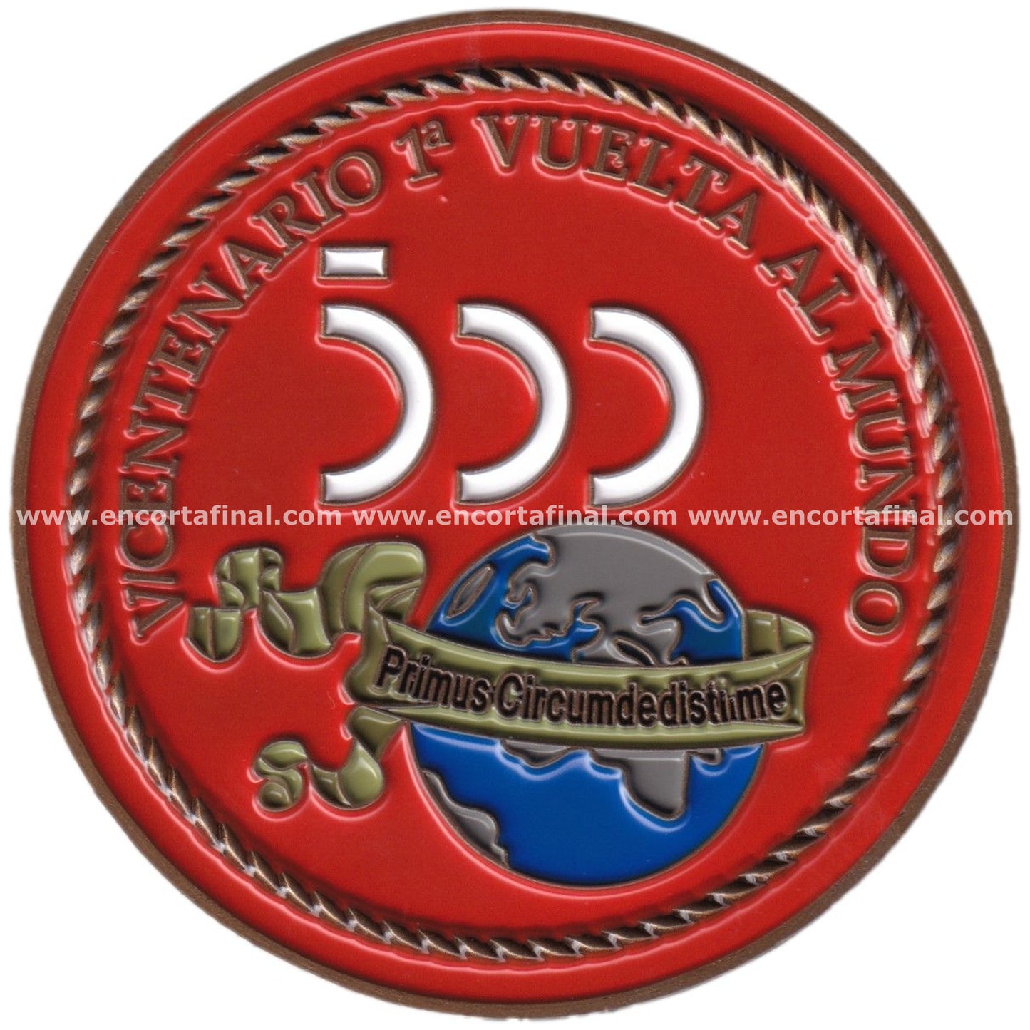 Moneda Buque Escuela A-71 Juan Sebastian Elcano - Armada Española - Vicentenario Primera Vuelta al Mundo