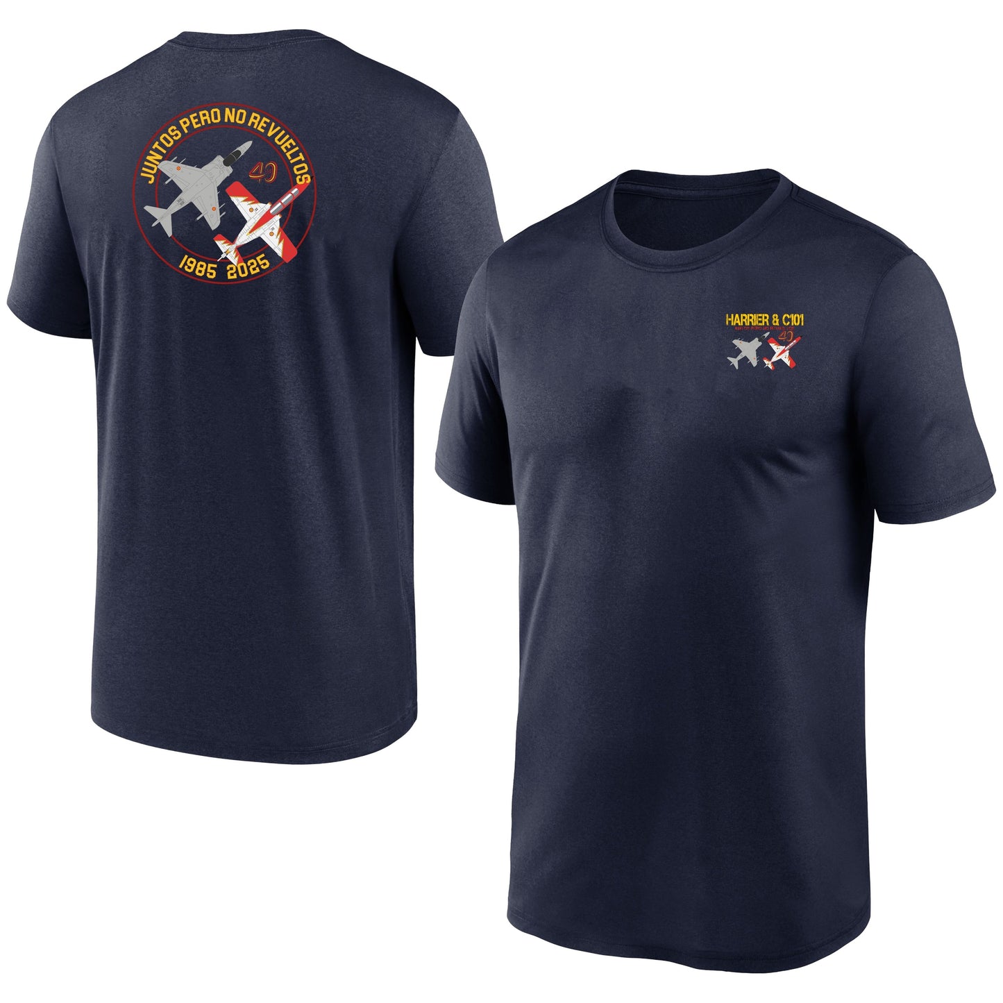 Camiseta Harrier y C101 - Juntos pero no revueltos - 1985-2025