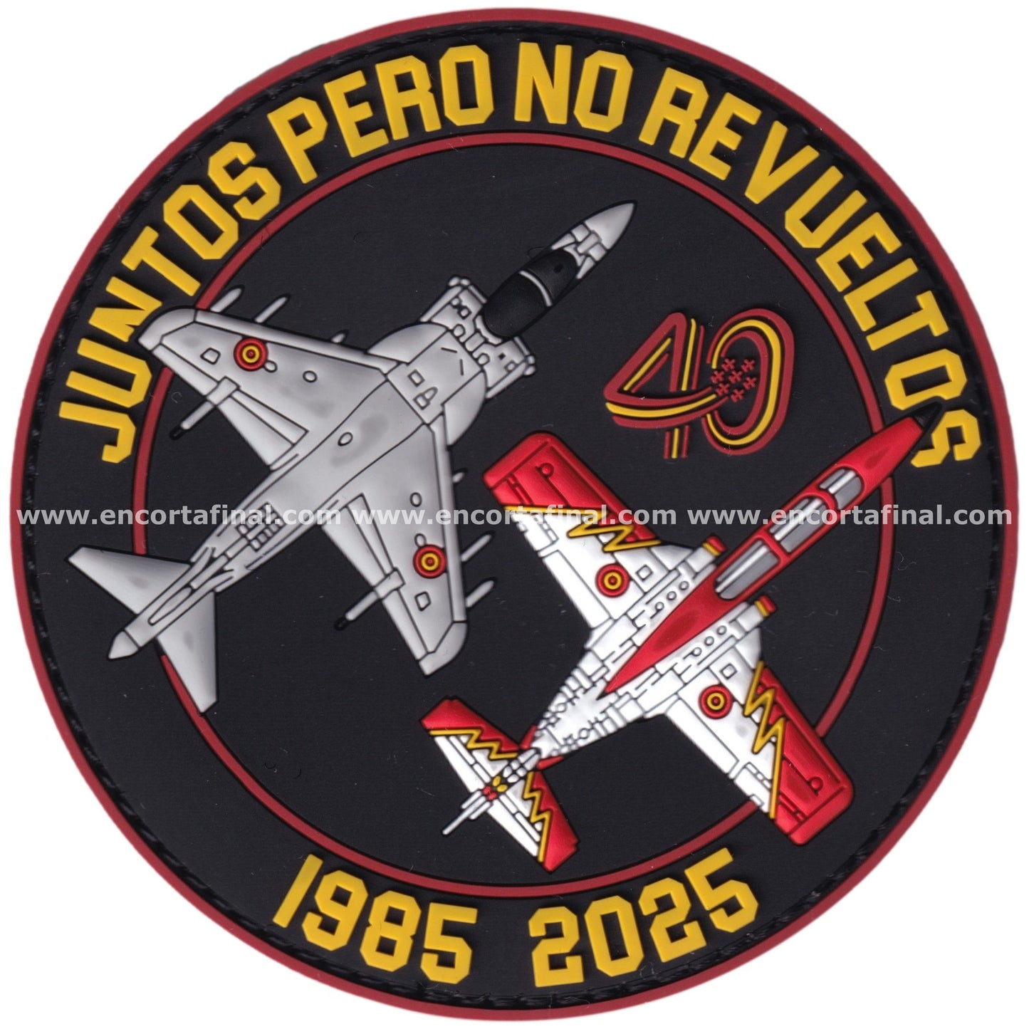 Parche Novena Escuadrilla x Patrulla Aguila - 40 Aniversario - 1985-2025 - Juntos pero no revueltos