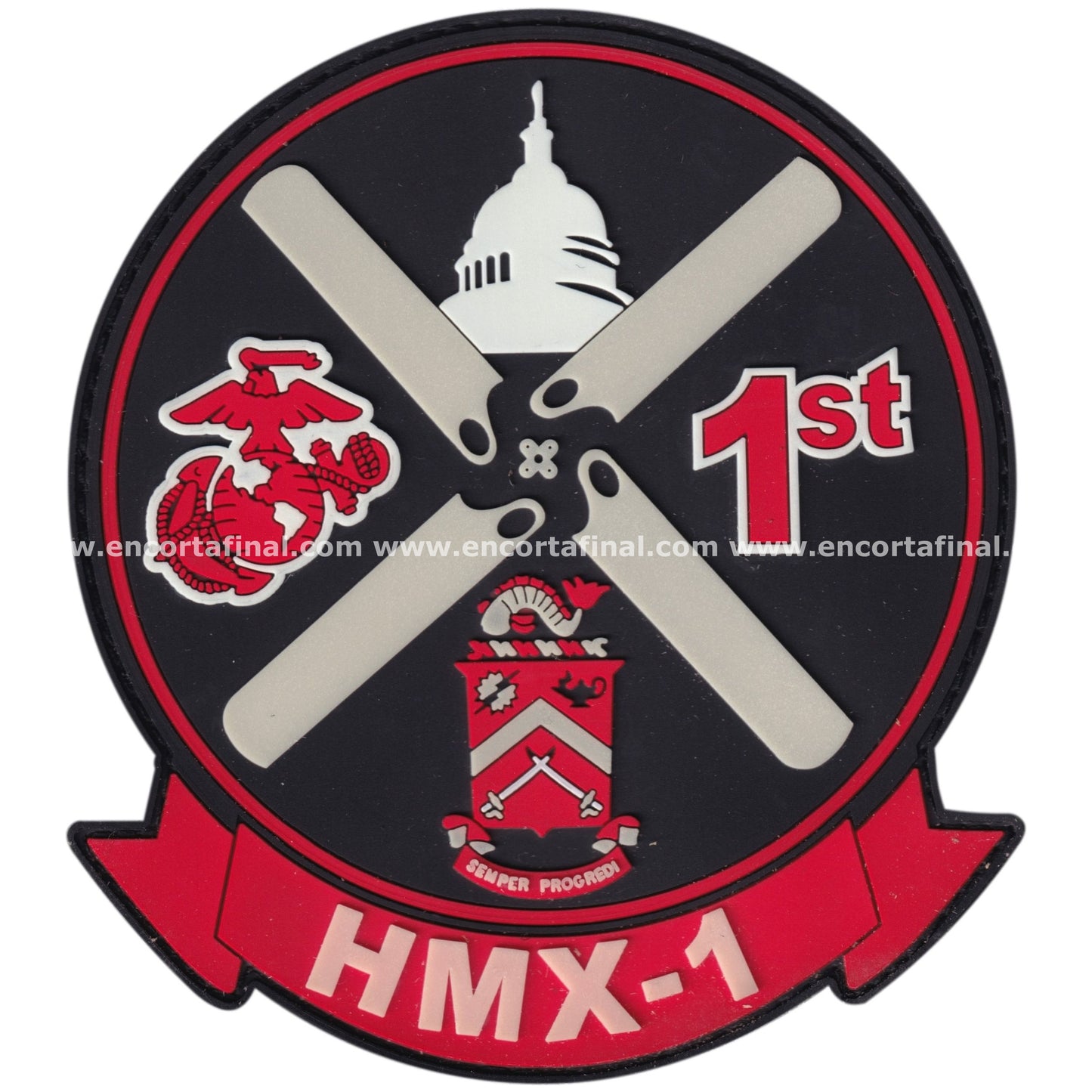Parche USMC HMX-1 PVC Glow