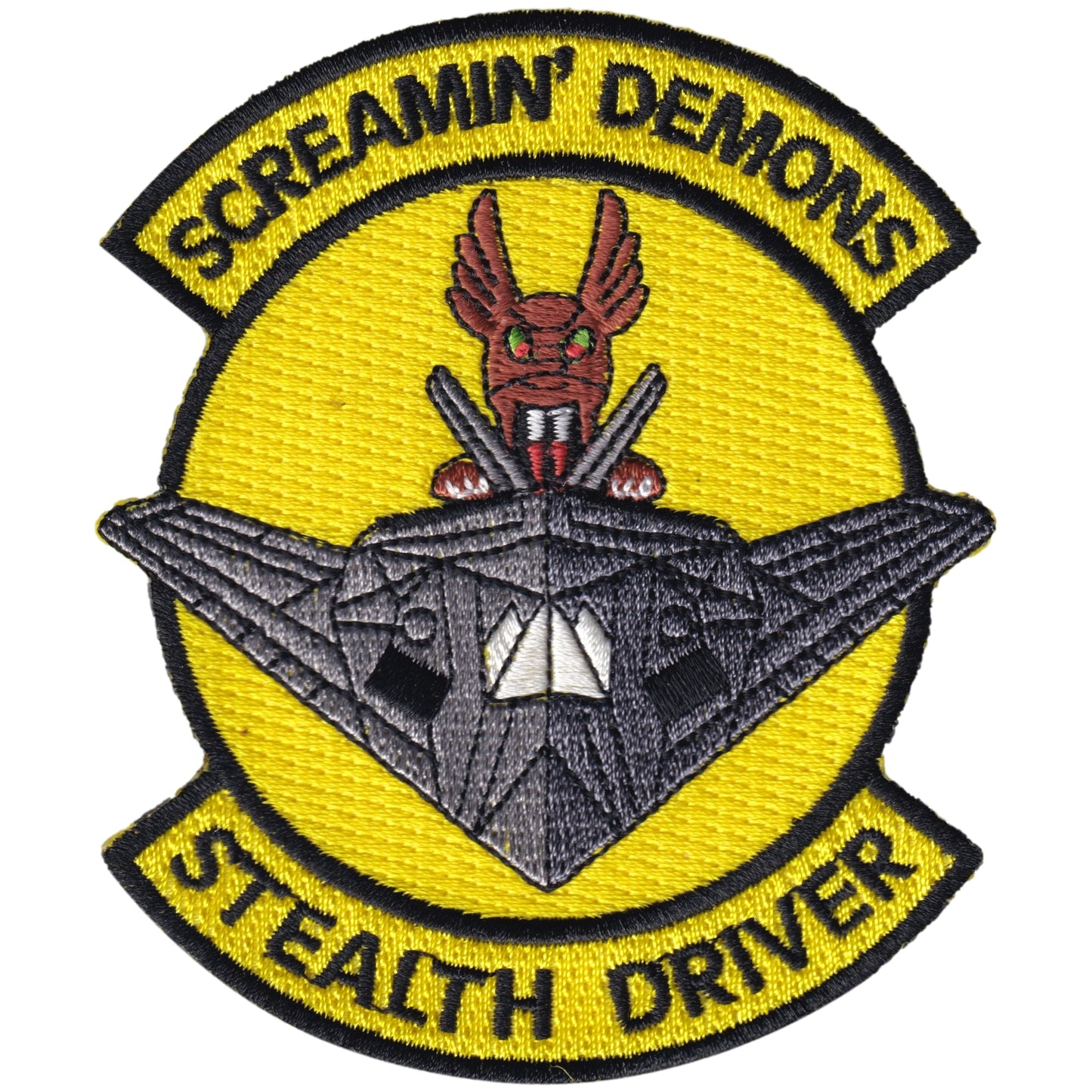 Parche United States Air Force - Screamin' Demons - Sealth Driver - Lockheed F-117 Nighthawk