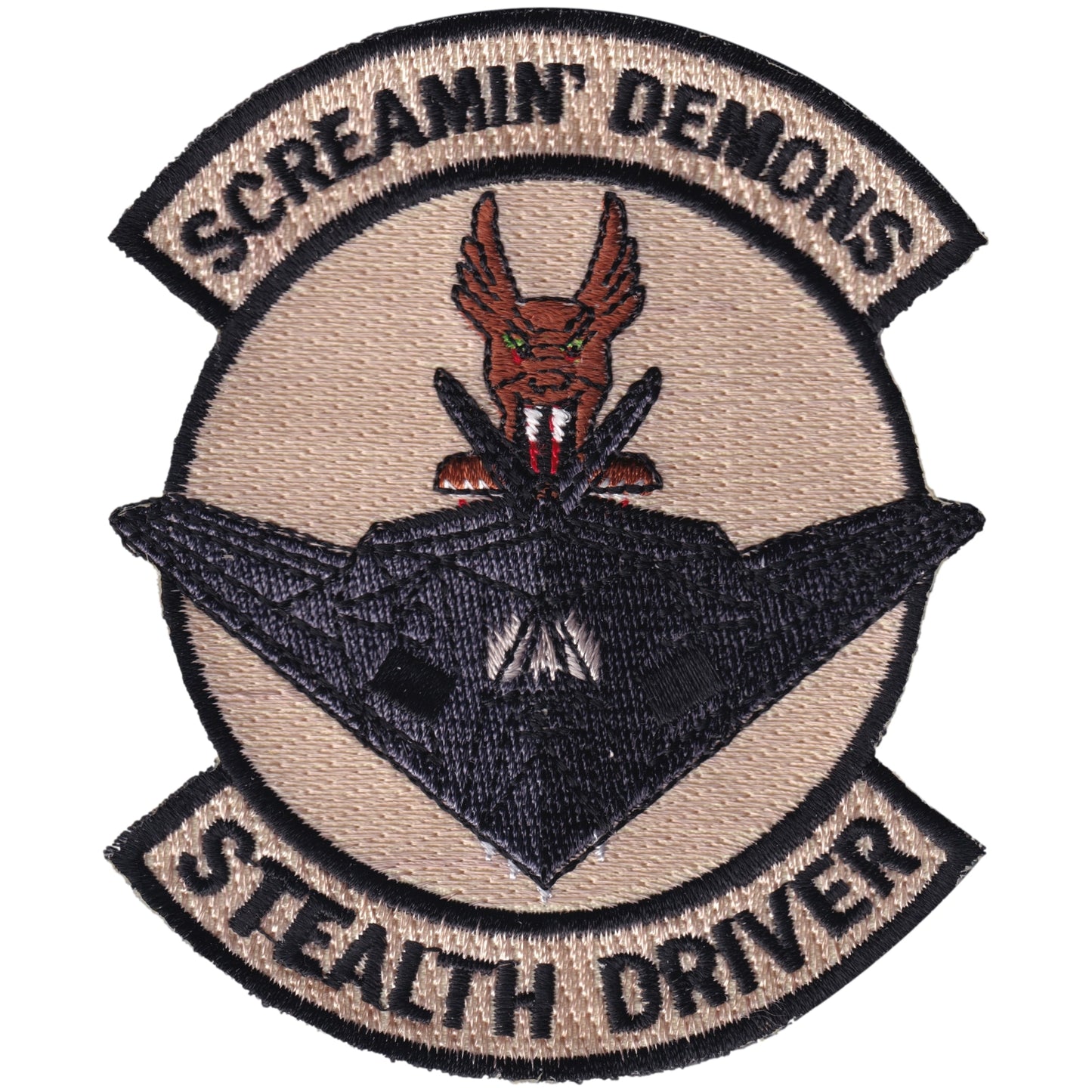 Parche United States Air Force - Screamin' Demons - Sealth Driver - Lockheed F-117 Nighthawk