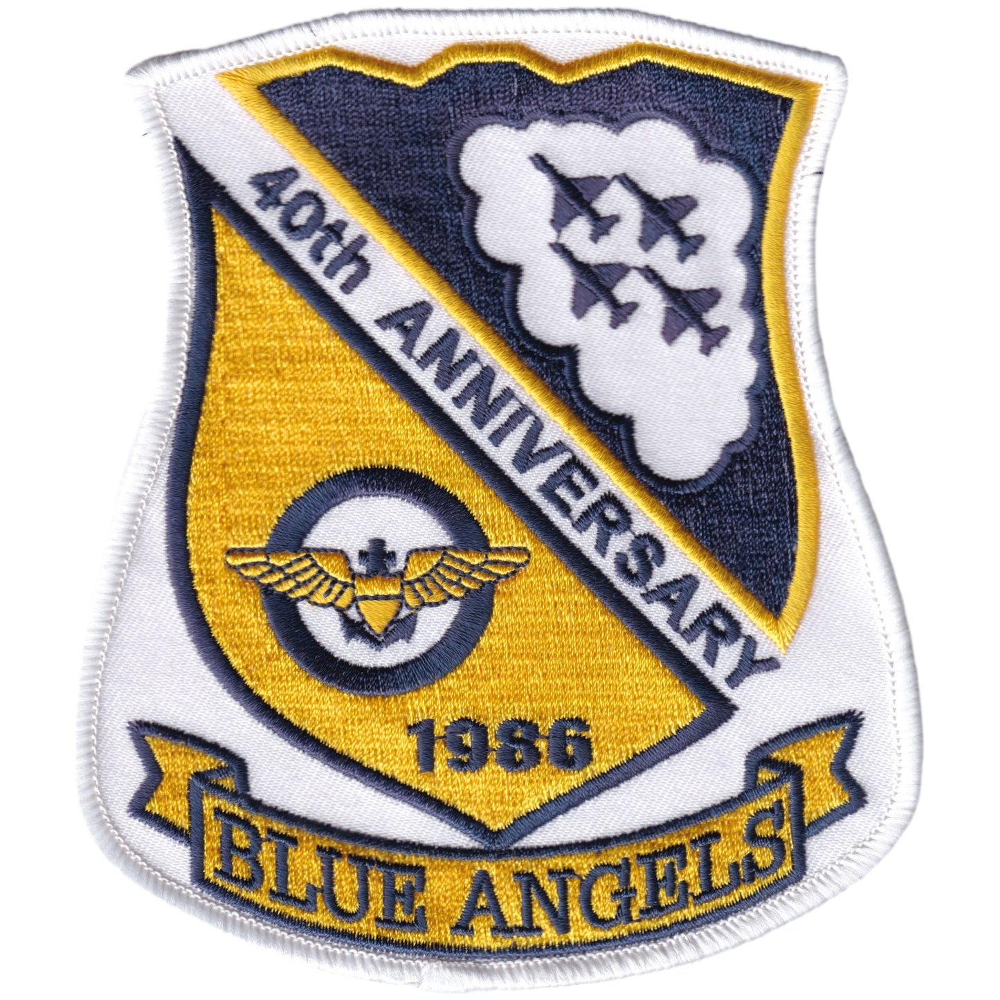 Parche United States Navy Blue Angels - 40th Anniversary - 1986 - F/A-18E Super Hornet + Iman de regalo