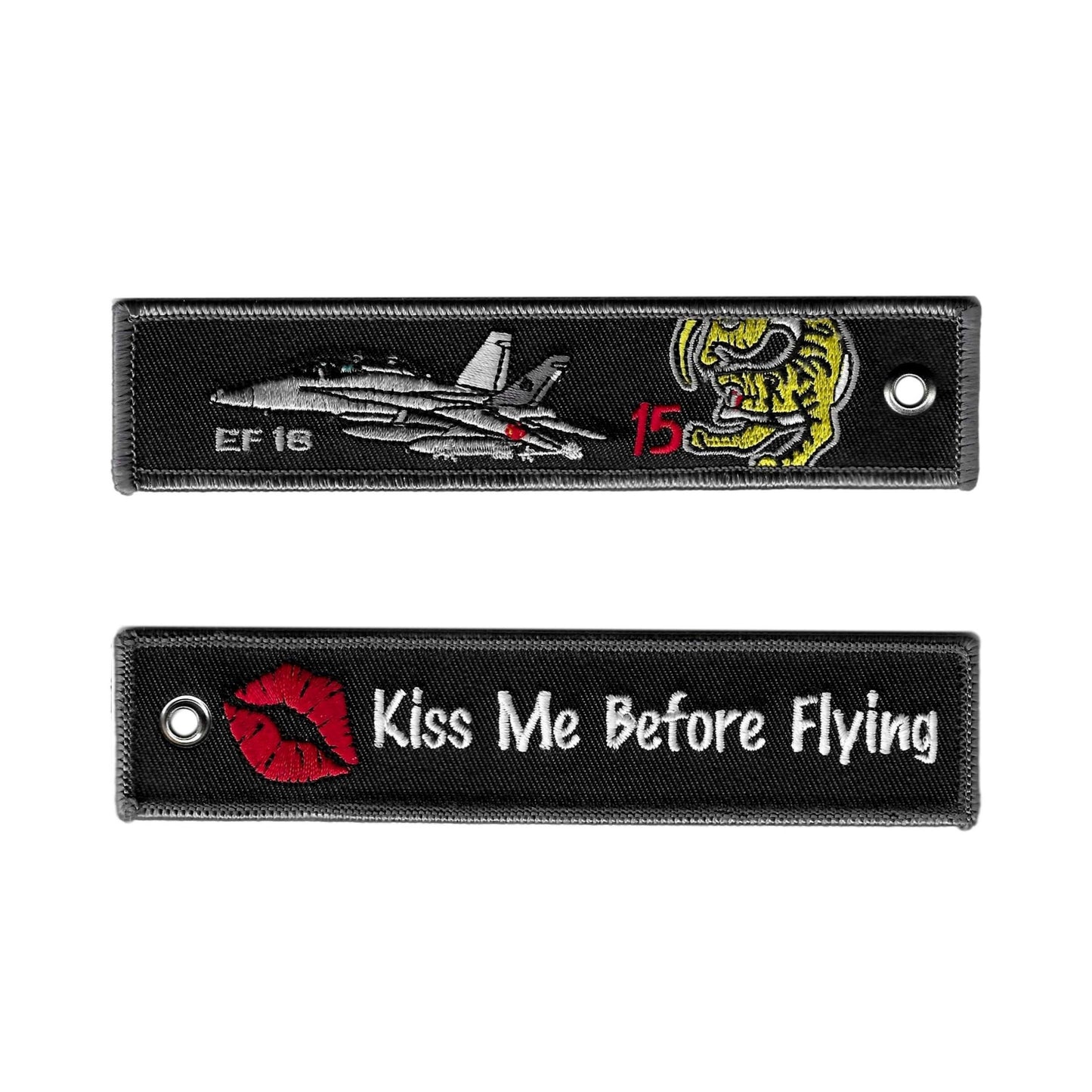 15th Wing Keychain - Kiss Me Before Flight
