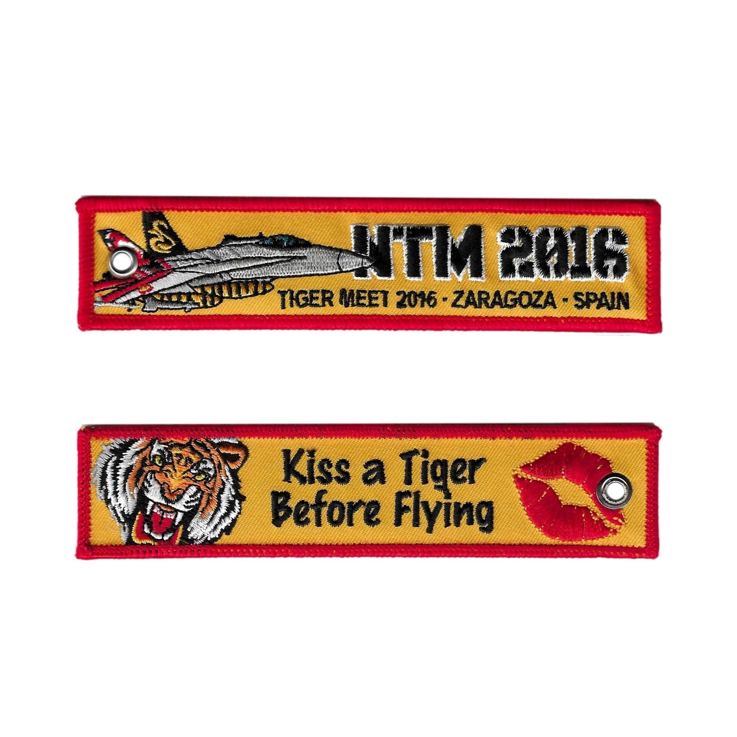 Wing 15 Keychain - Nato Tiger Meet (Ntm) 2016 - Kiss A Tiger Before Flight