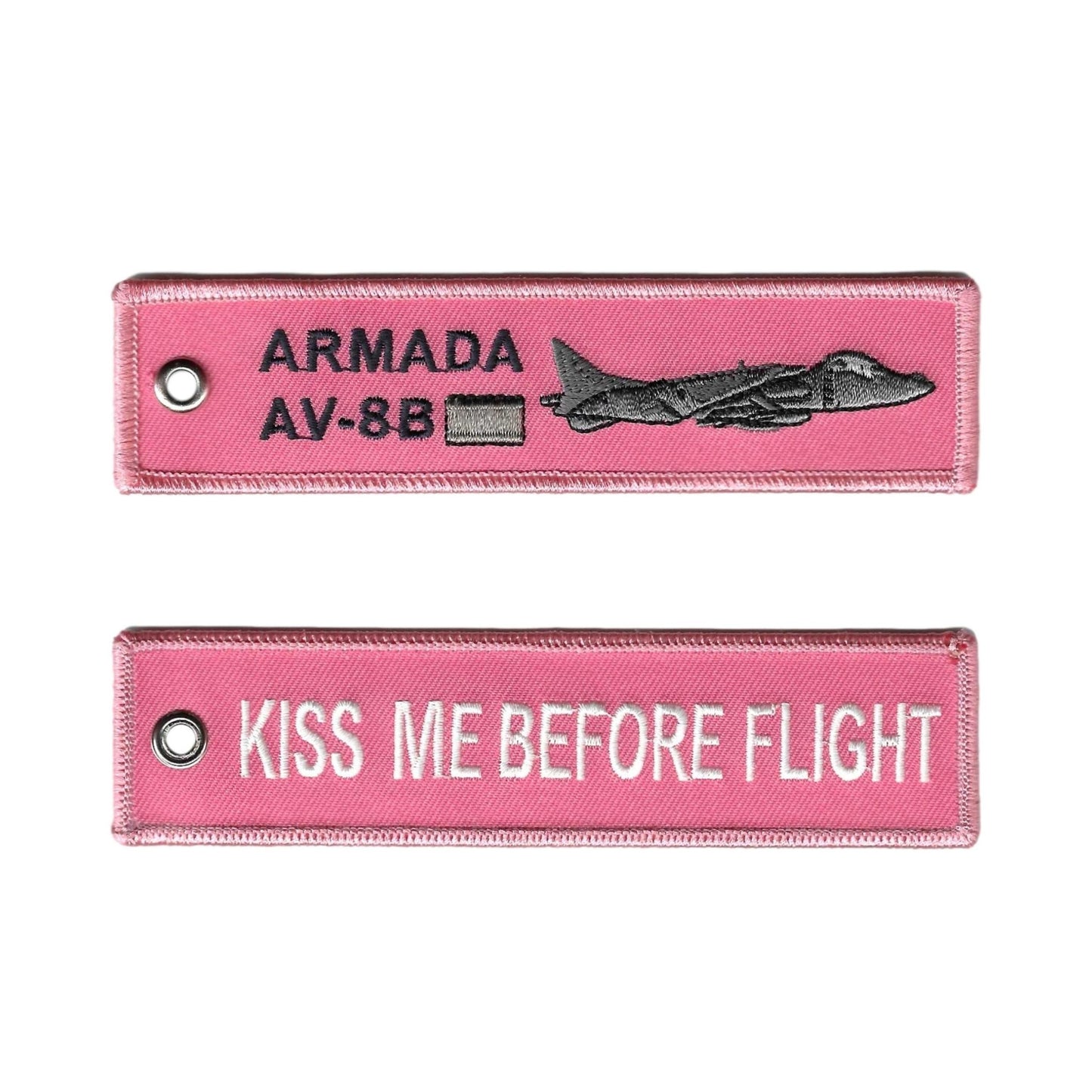 Keychain 9th Squadron - Navy - Av8B - Kiss Me Before Flight