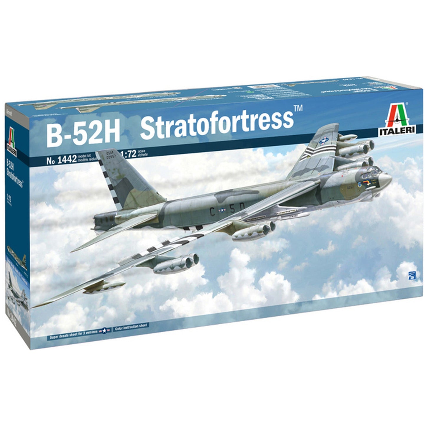 Maqueta de avion militar Italeri 1:72 B-52H "Stratofortress"