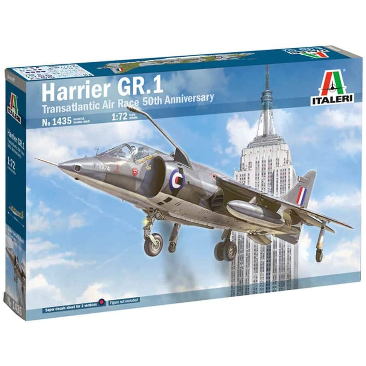 Maqueta de avion militar Italeri 1:72 Harrier Gr.1 "Transtlantic Air Race"